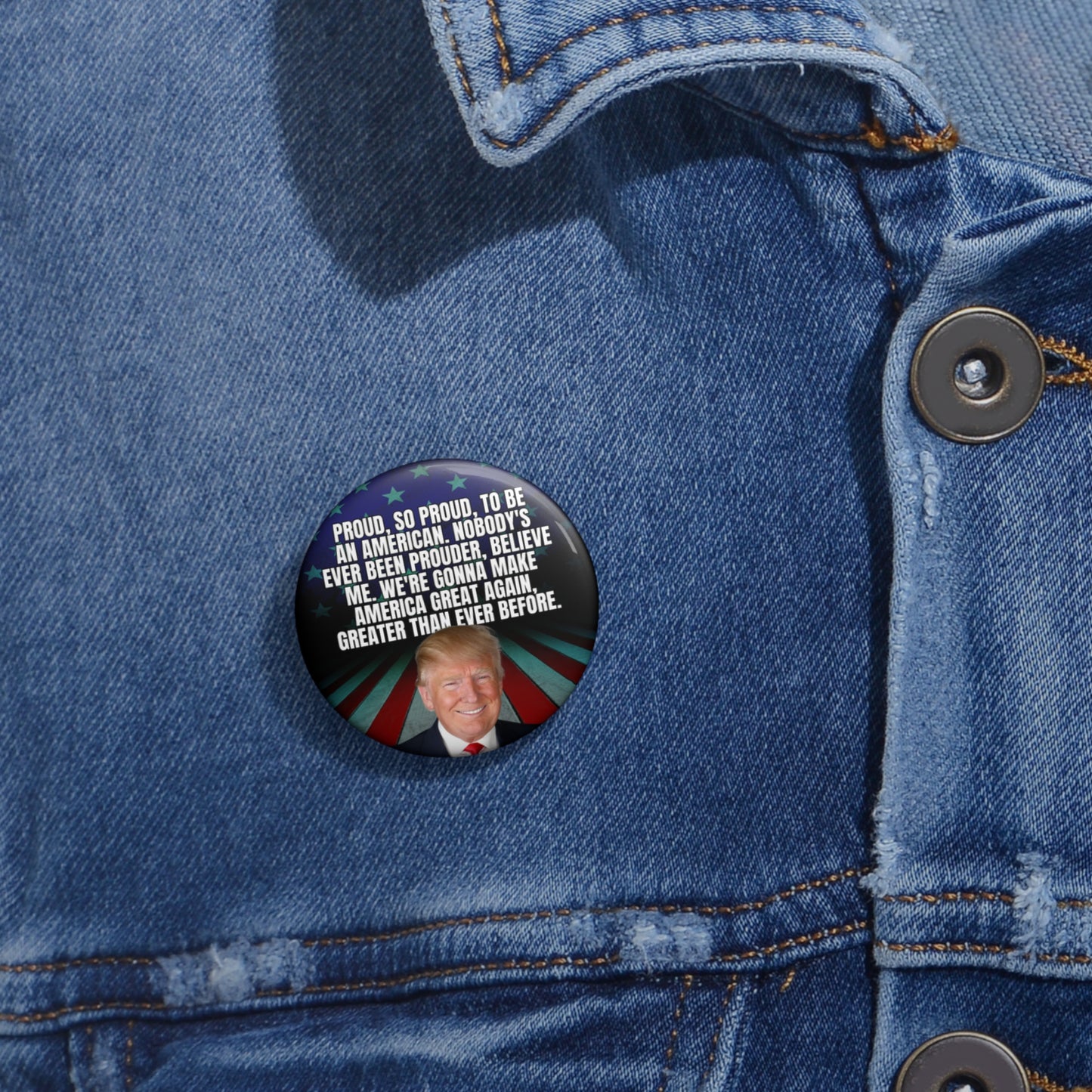 Proud to be an American Pin Buttons