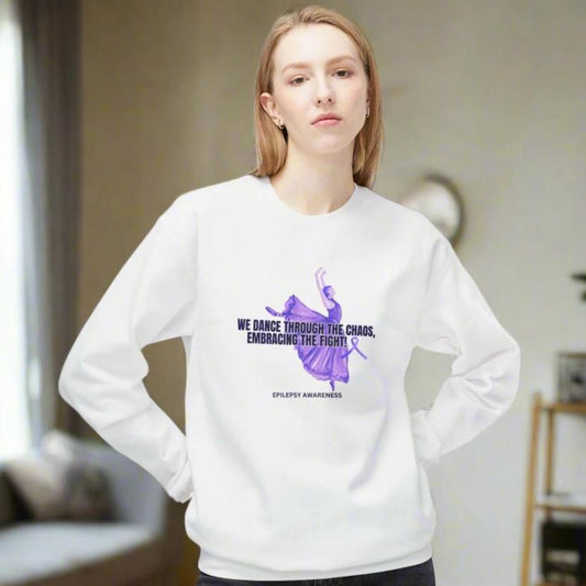 Dance Through the Chaos Softstyle Fleece Crewneck Sweatshirt