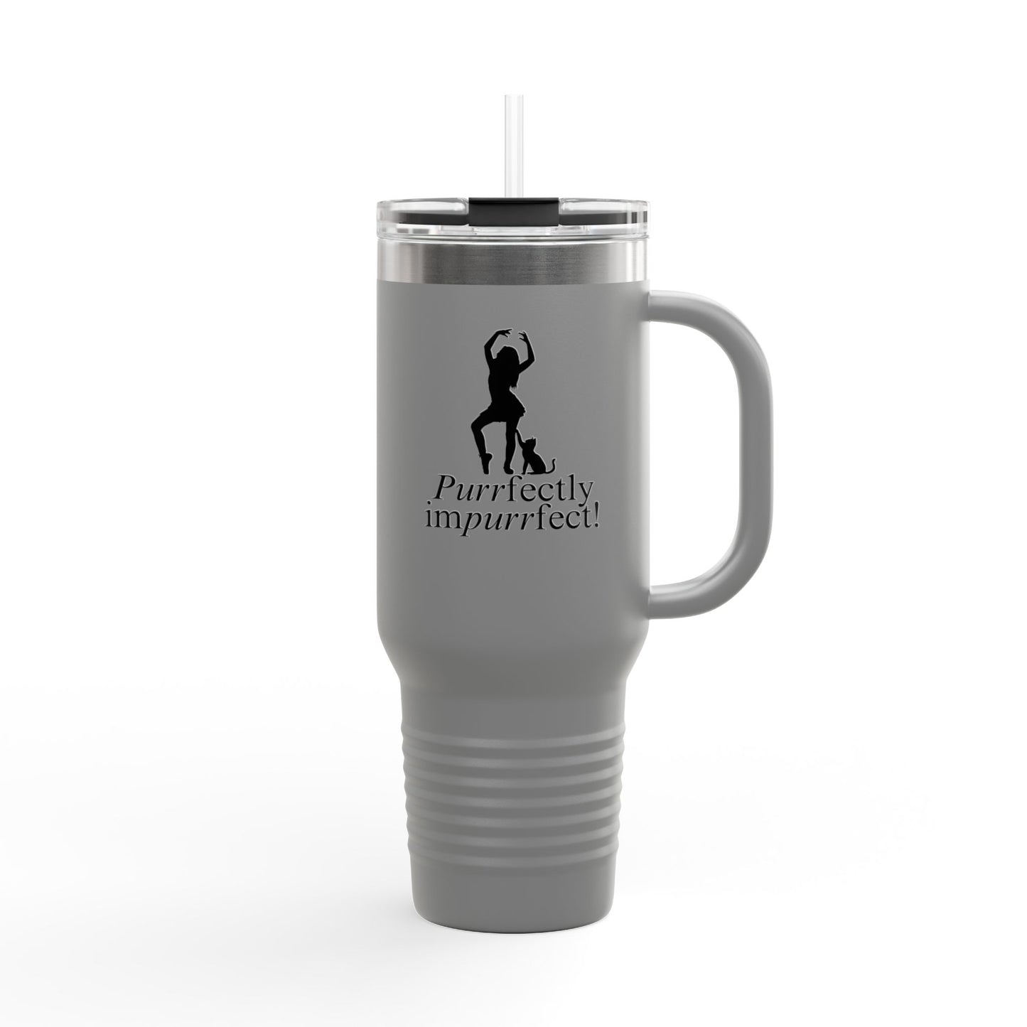 Purrfectly Imperfect Insulated Travel Mug – 40oz for Pet Lovers