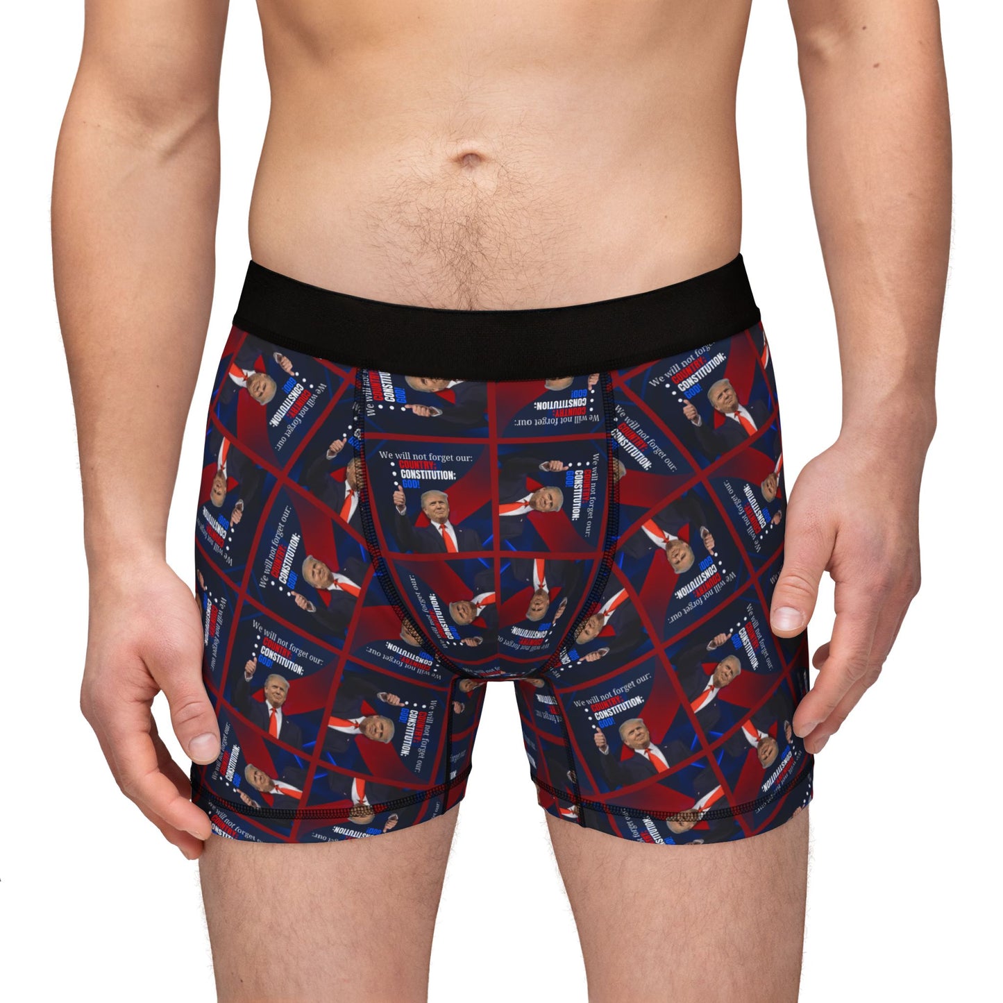 Trump Country Constitution God Pattern Men's Boxers