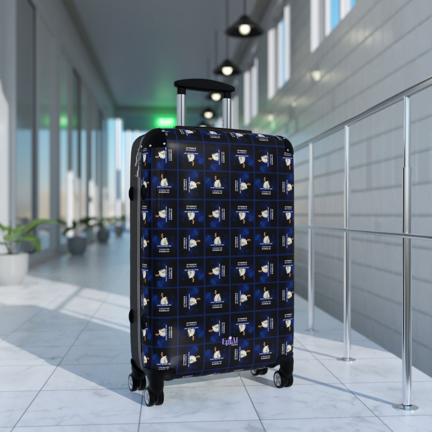 Voted for Kamala Patterned Suitcase