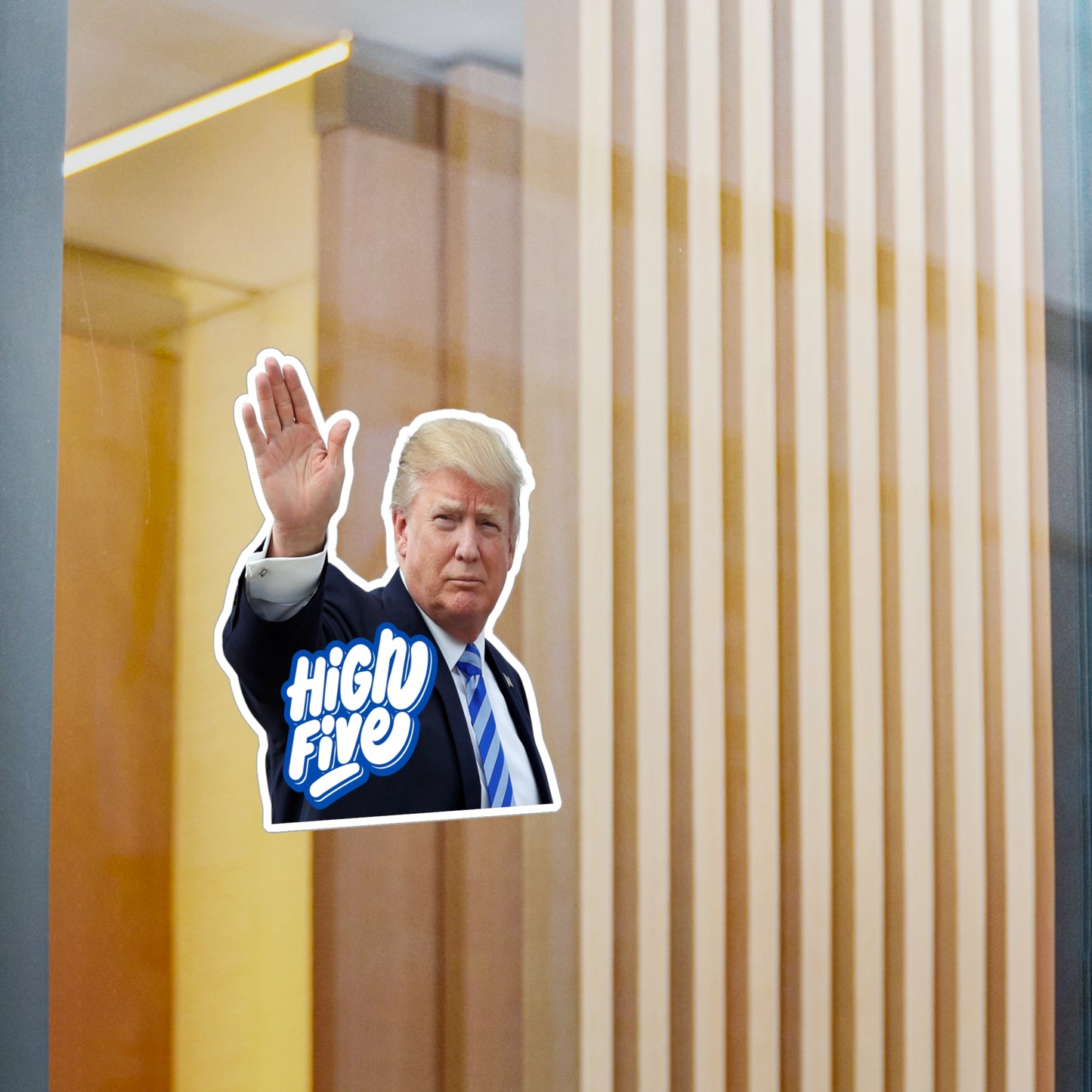 Trump High Five Kiss-Cut Vinyl Decals