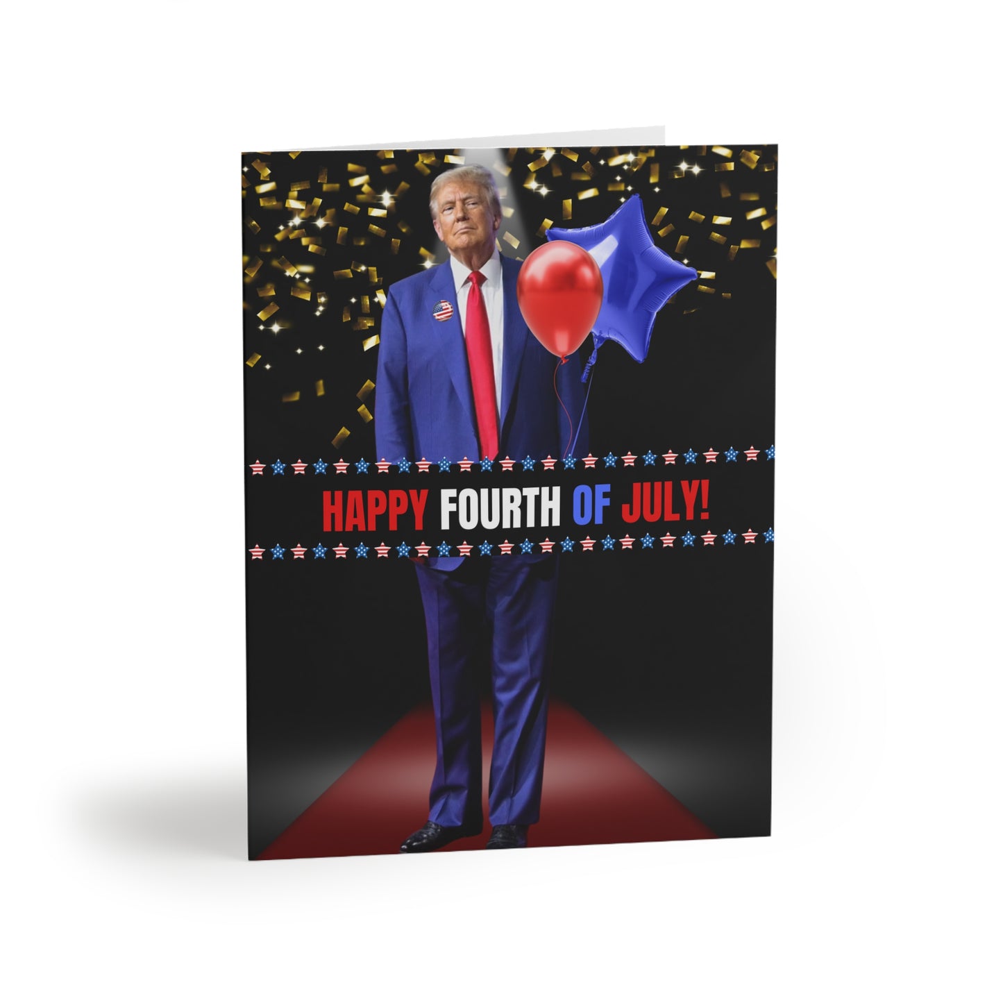 Donald Trump Fourth of July Greeting Cards (8, 16, and 24 pcs)