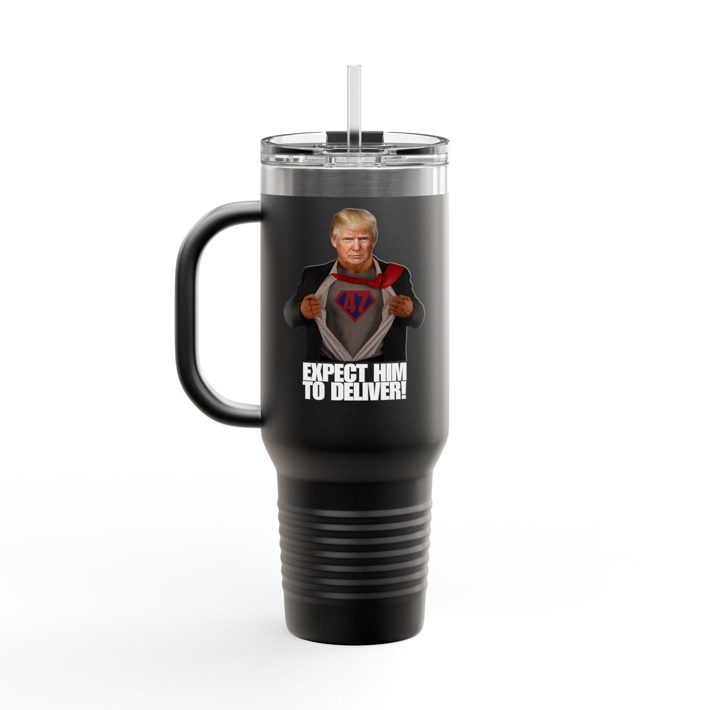 40oz Insulated Travel Mug - "Expect Him to Deliver"