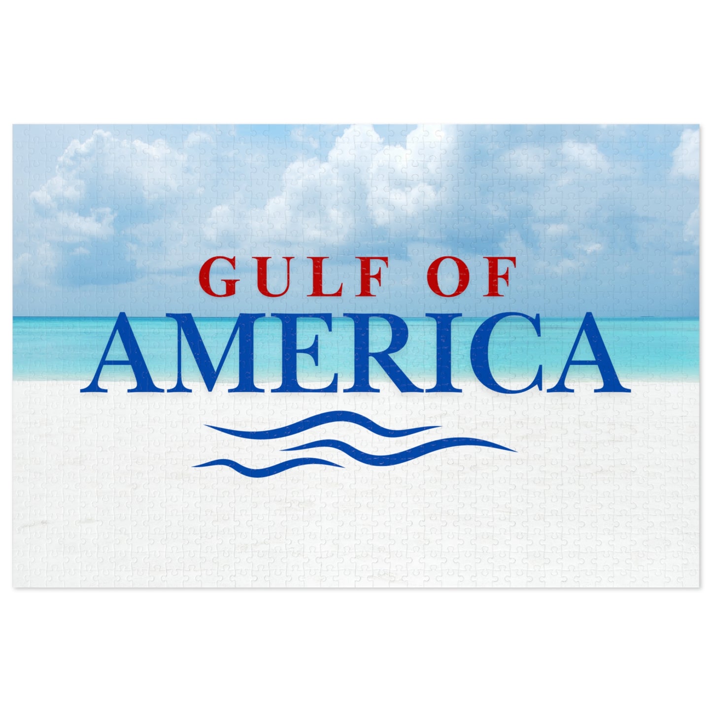 Gulf of America Jigsaw Puzzle with Tin