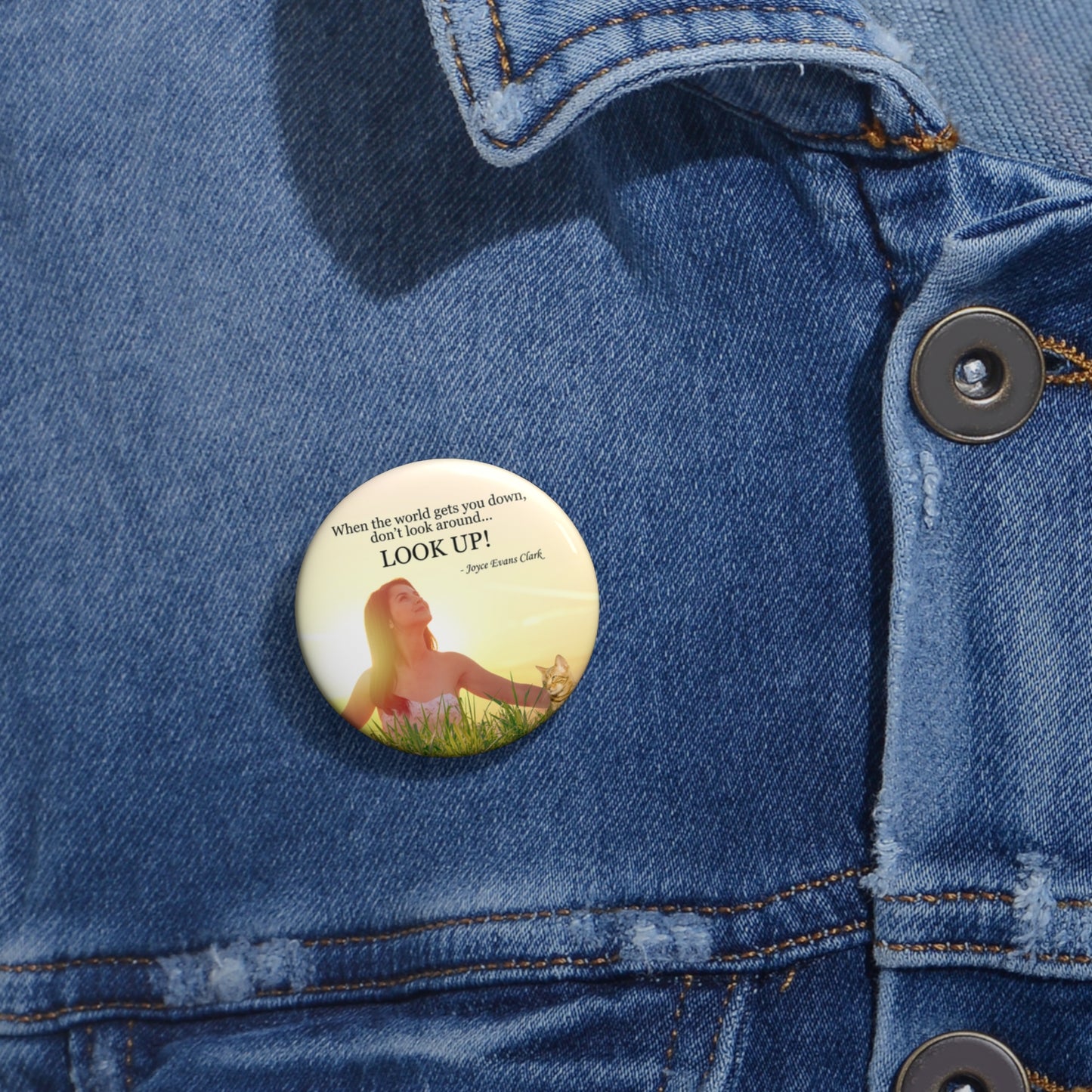 Don't Look Around - Look Up Pin Buttons