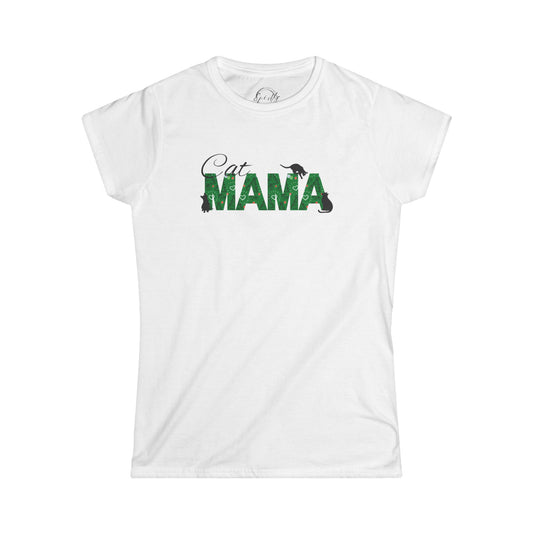 Christmas Cat Mama Women's Softstyle Tee