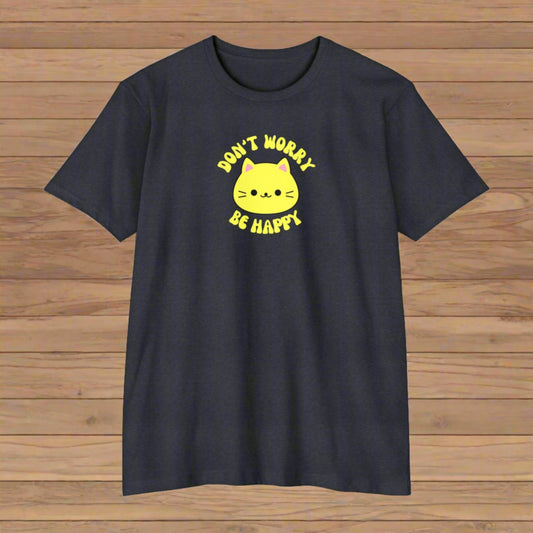 Don't Worry Be Happy Unisex CVC Jersey T - shirt - T - Shirt - Epileptic Al’s Shop