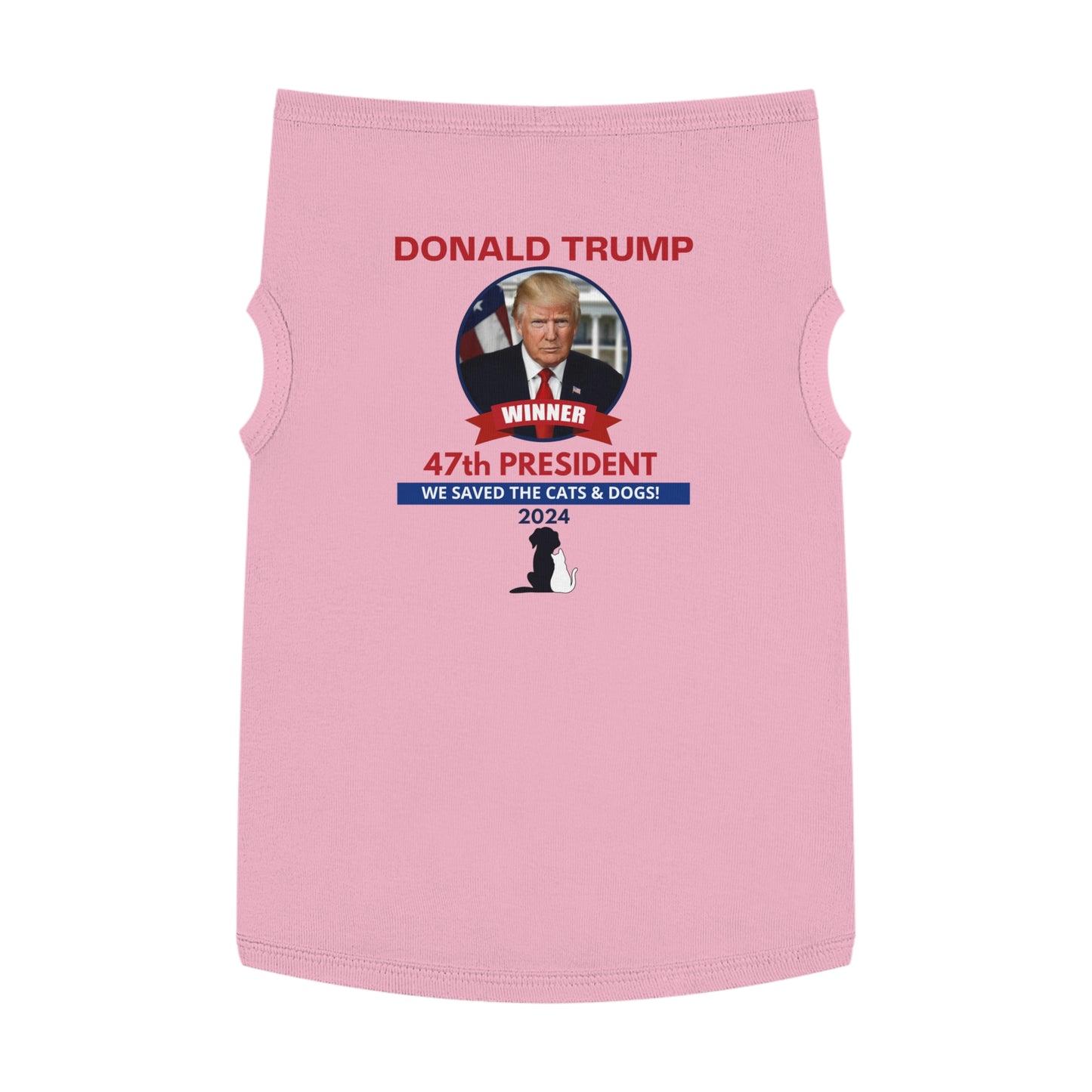 Trump - We Saved the Cats & Dogs Pet Tank Top