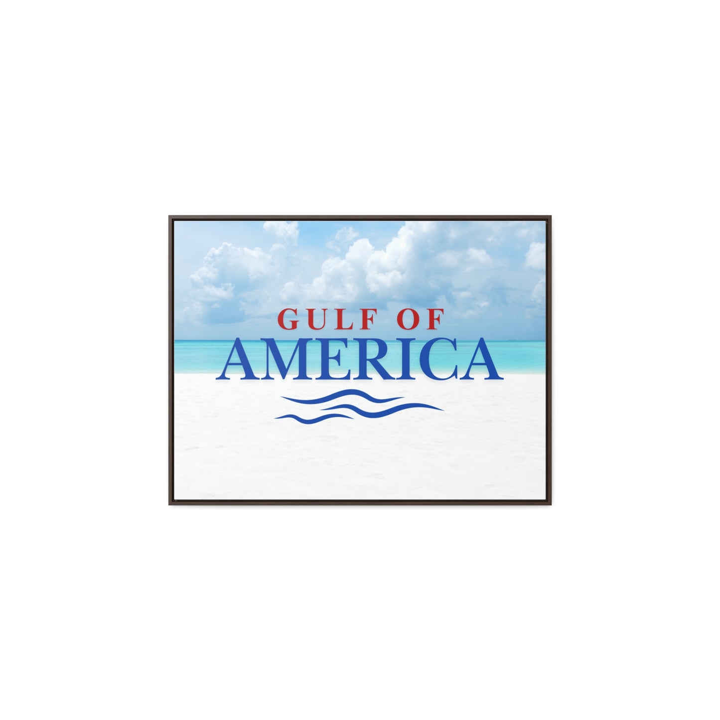 Gulf of America Canvas Wrap - Coastal Wall Art for Beach Lovers