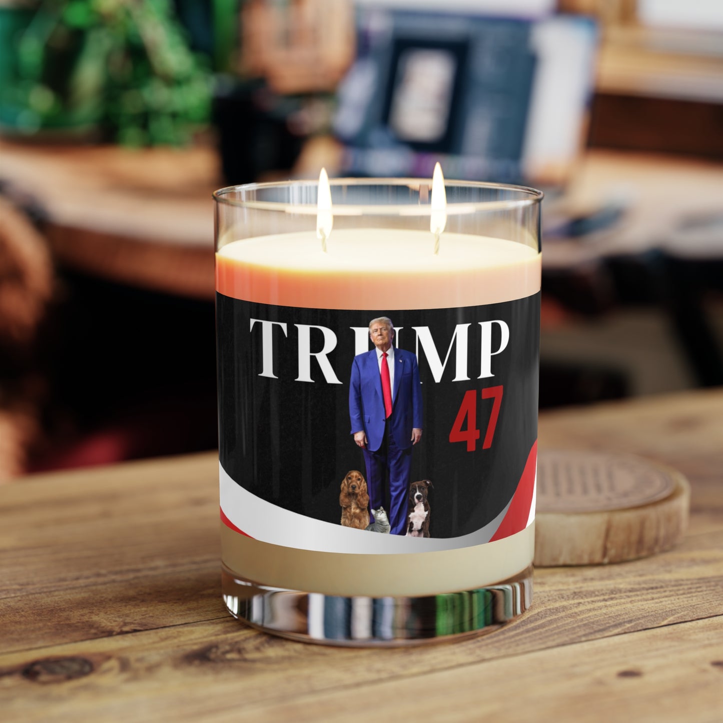 Trump 47 Scented Candle - Full Glass, 11oz