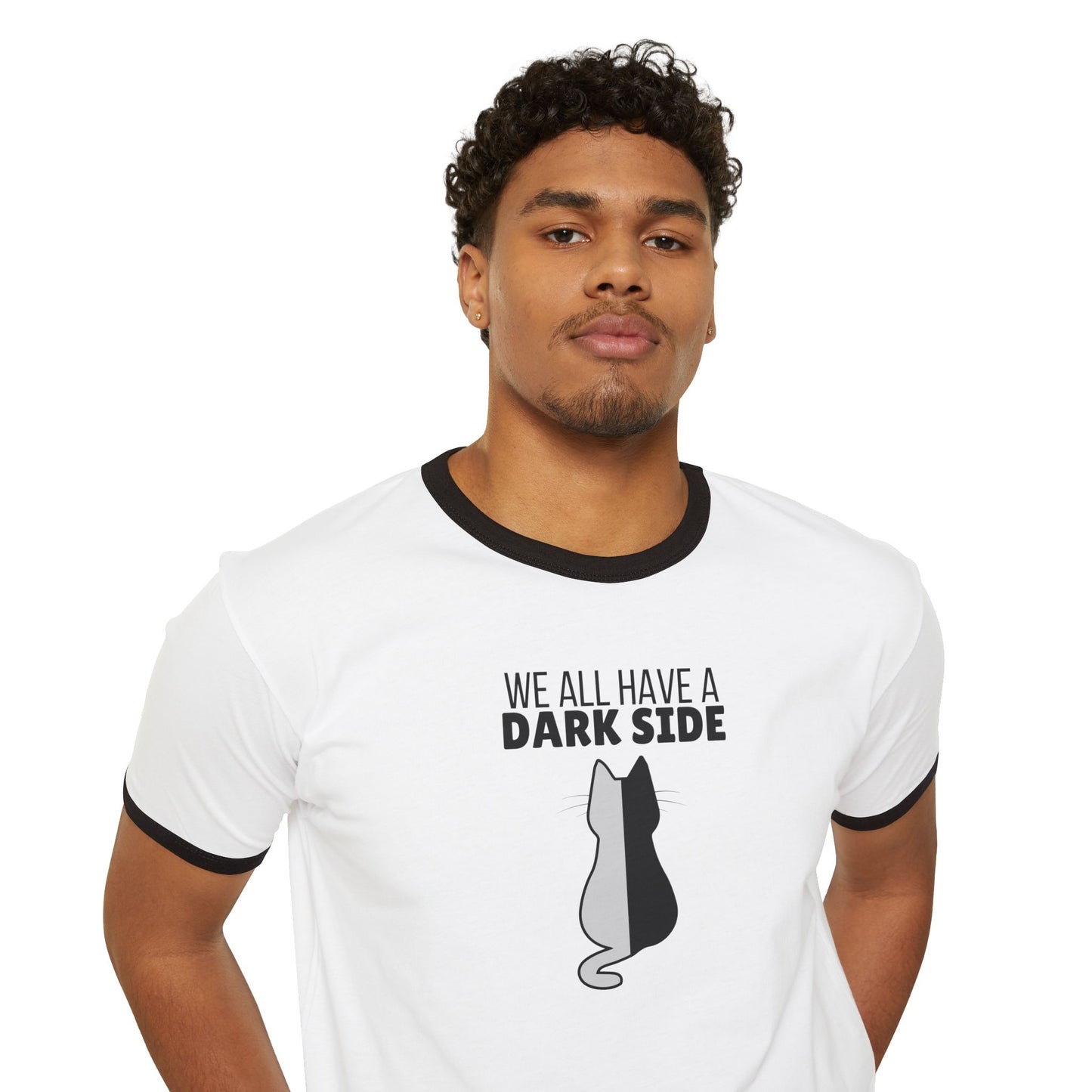 Dark Side Unisex Cotton Ringer T-Shirt