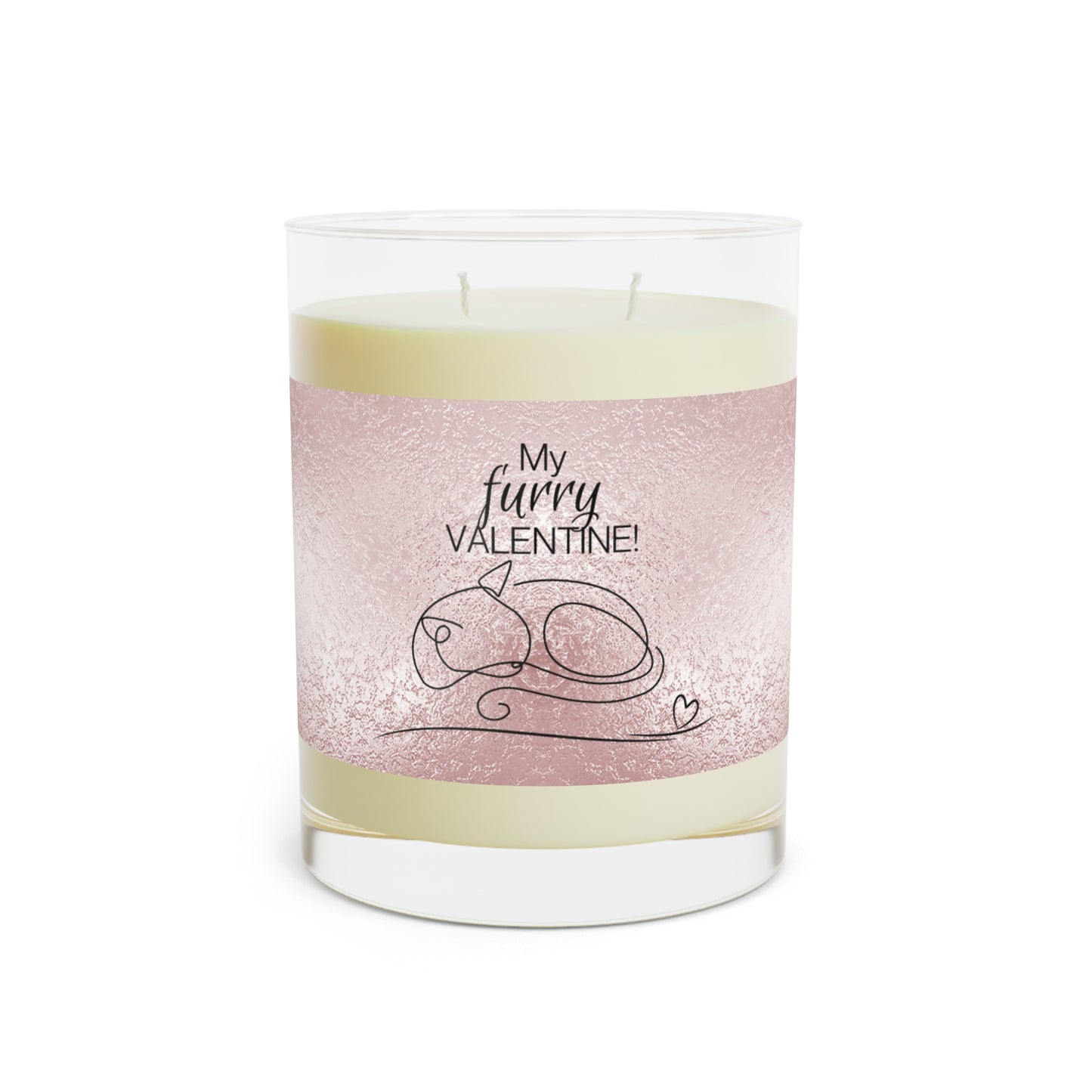 My Furry Valentine Scented Candle - Full Glass, 11oz