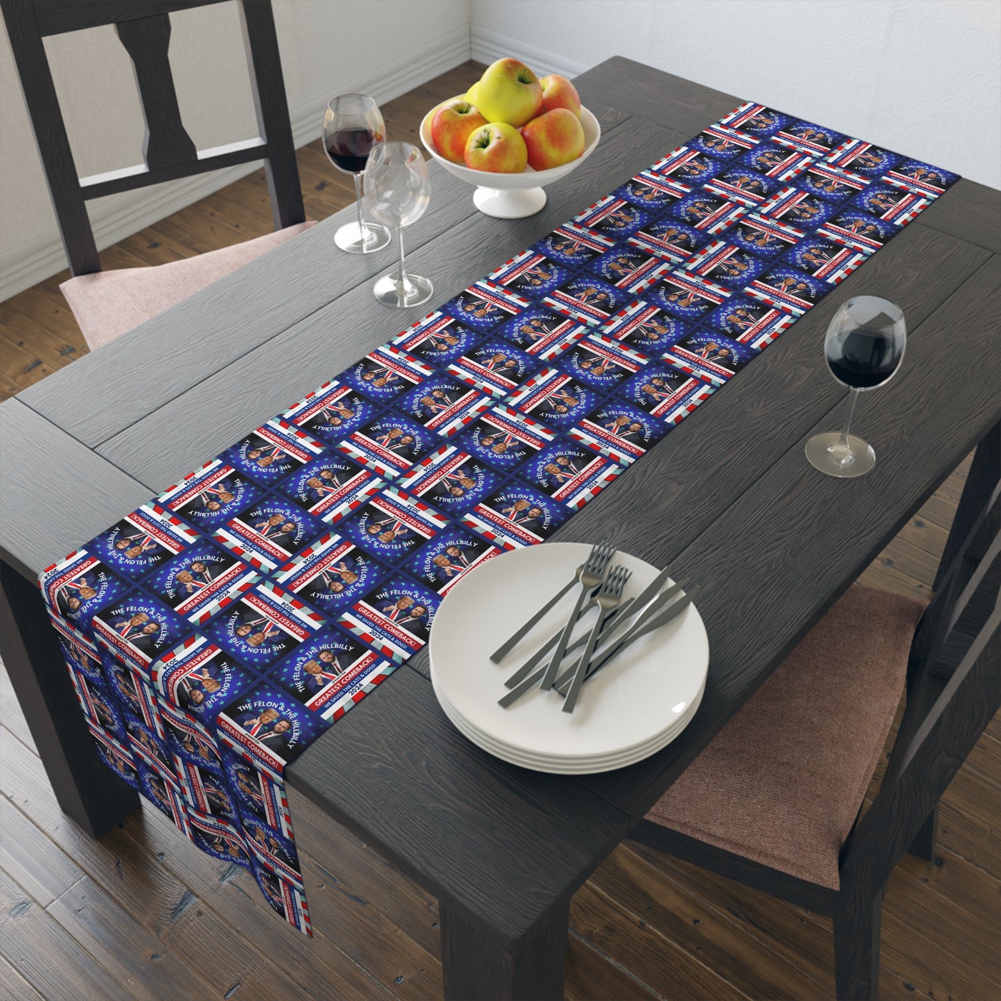 Felon & Hillbilly Greatest Comeback Table Runner (Cotton, Poly)