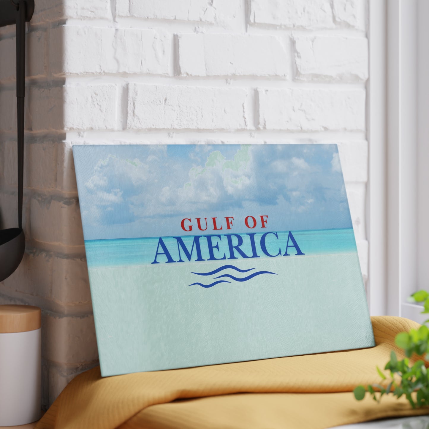 Gulf of America Glass Cutting Board