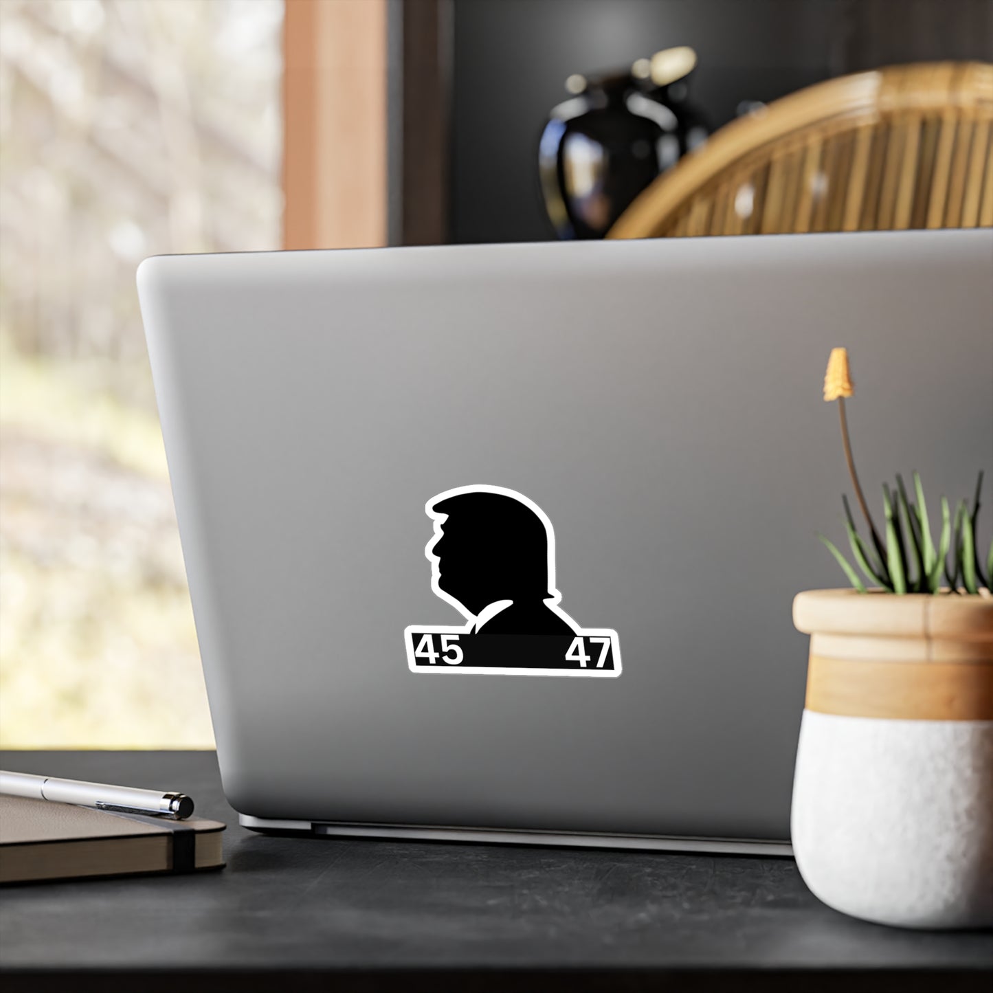 Trump 45 47 Silhouette Sticker for Home Decor