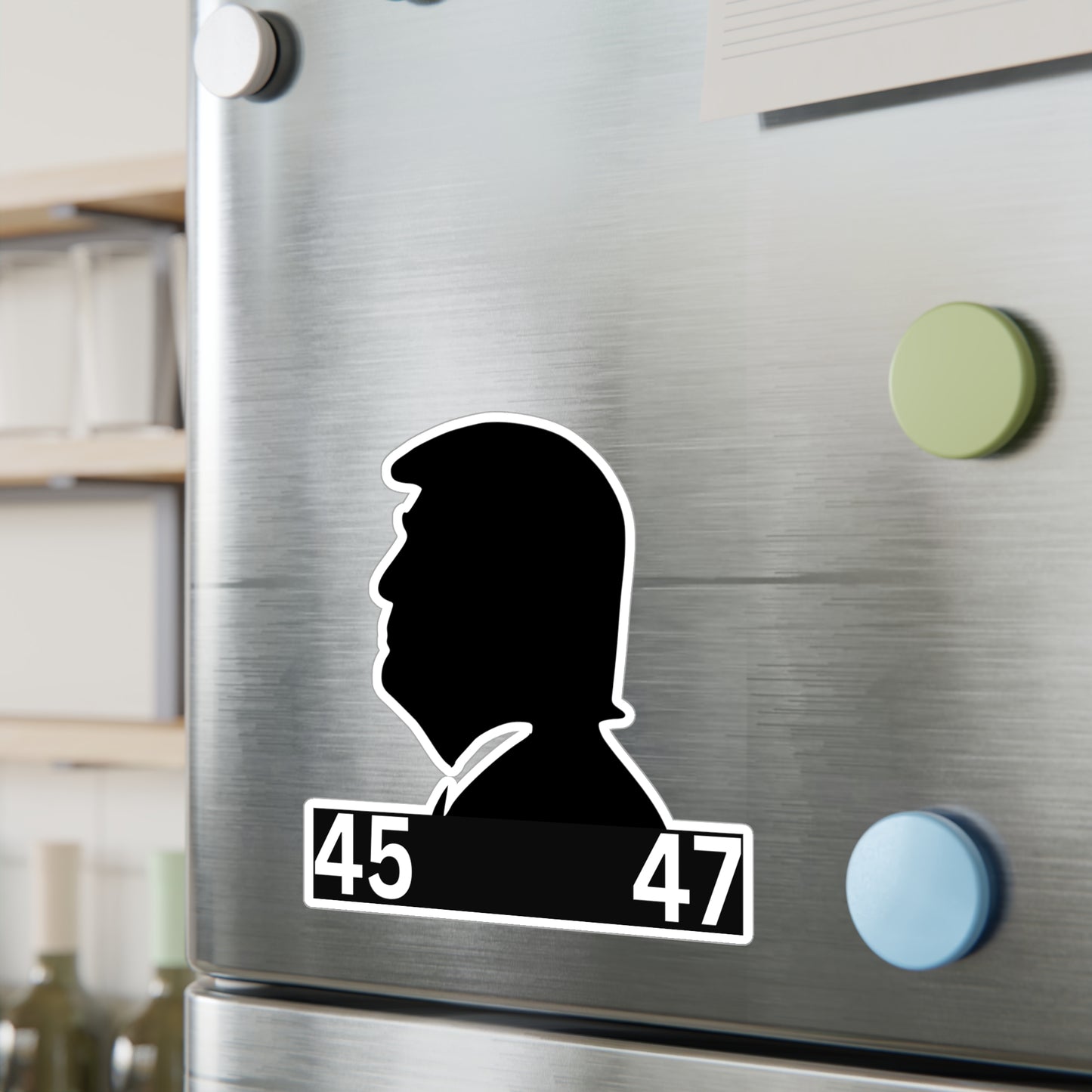 Trump 45 47 Silhouette Sticker for Home Decor