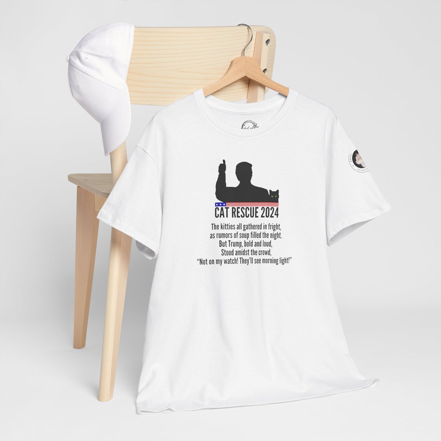 Cat Rescue 2024 Unisex Heavy Cotton Tee