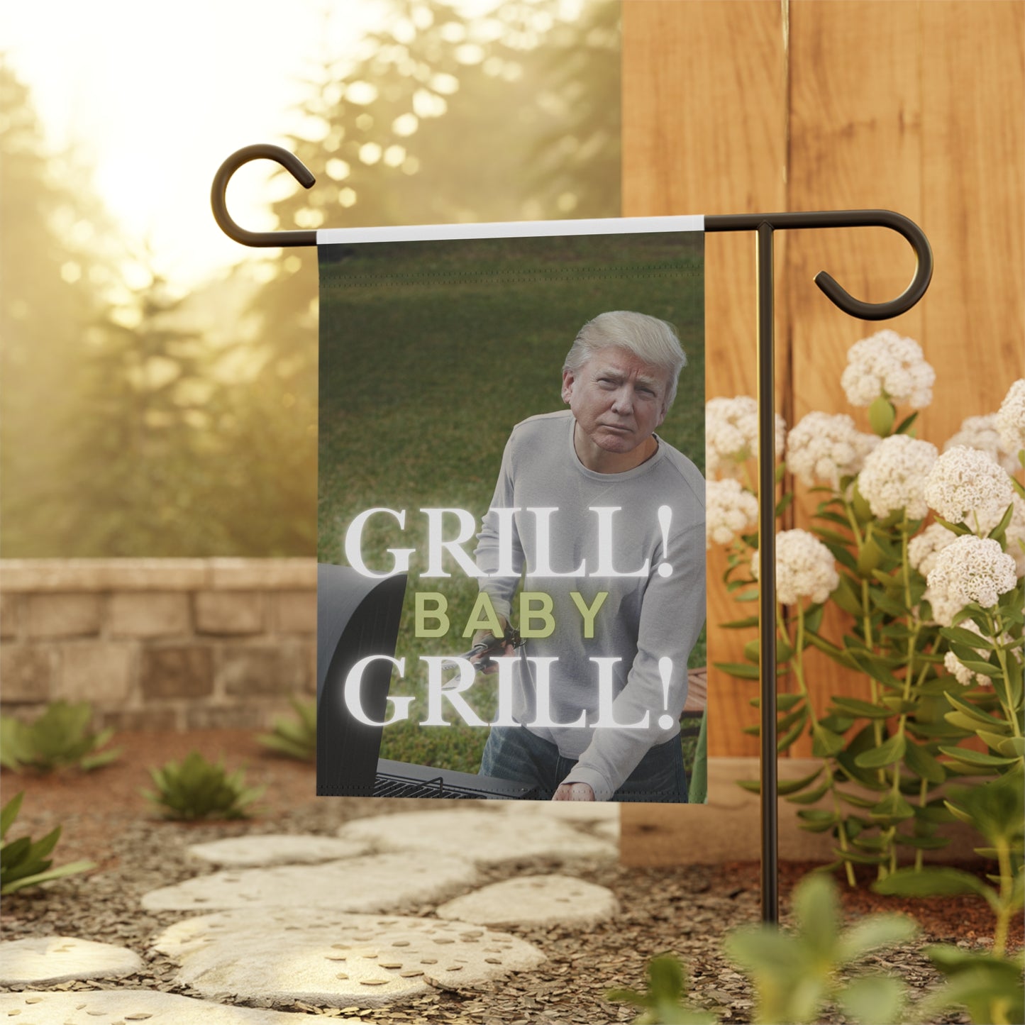 Trump Grill Baby Grill Garden & House Banner