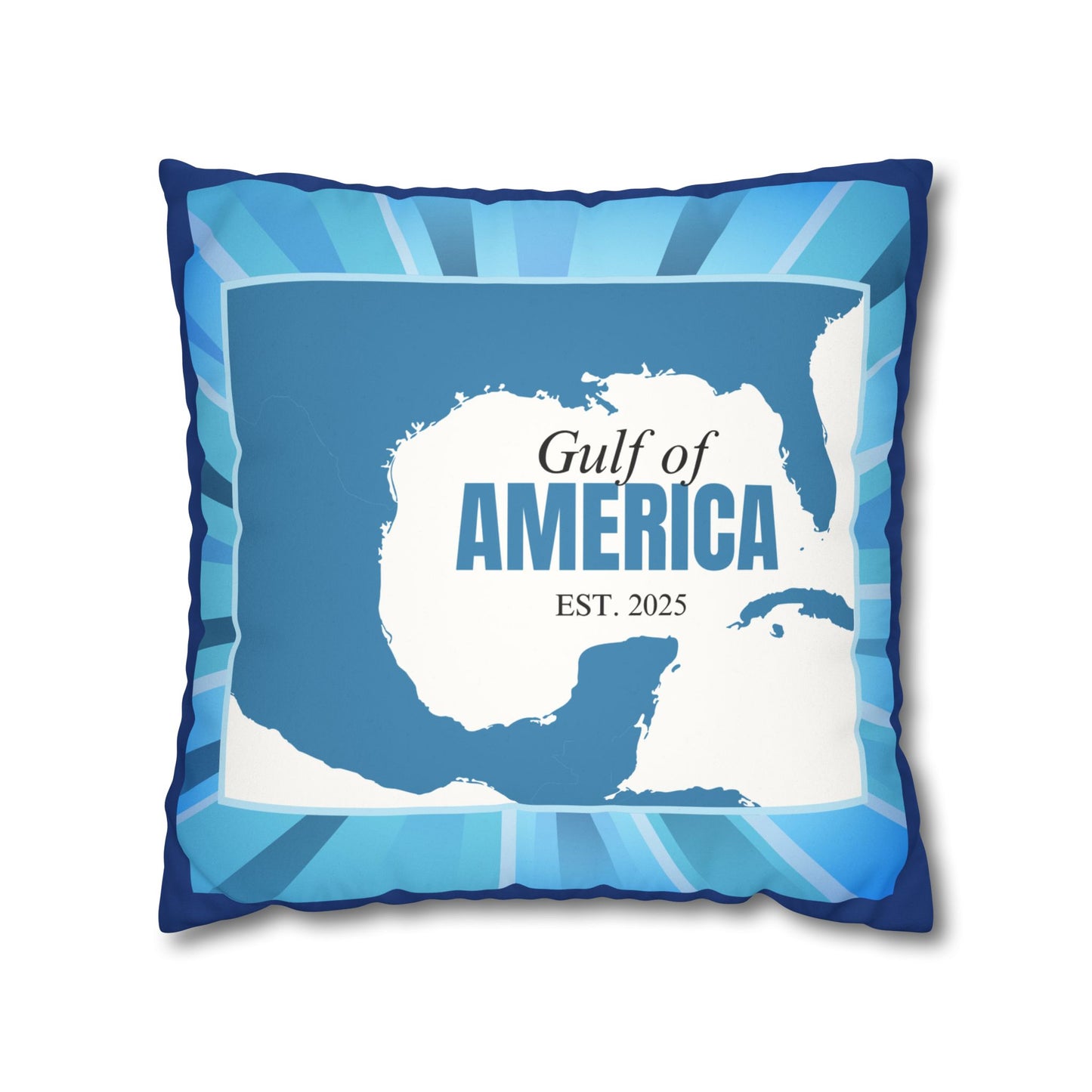 Gulf of America Faux Suede Pillowcase