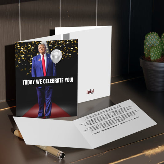 Donald Trump Administrative Professionals Day Greeting Cards (8, 16, and 24 pcs)