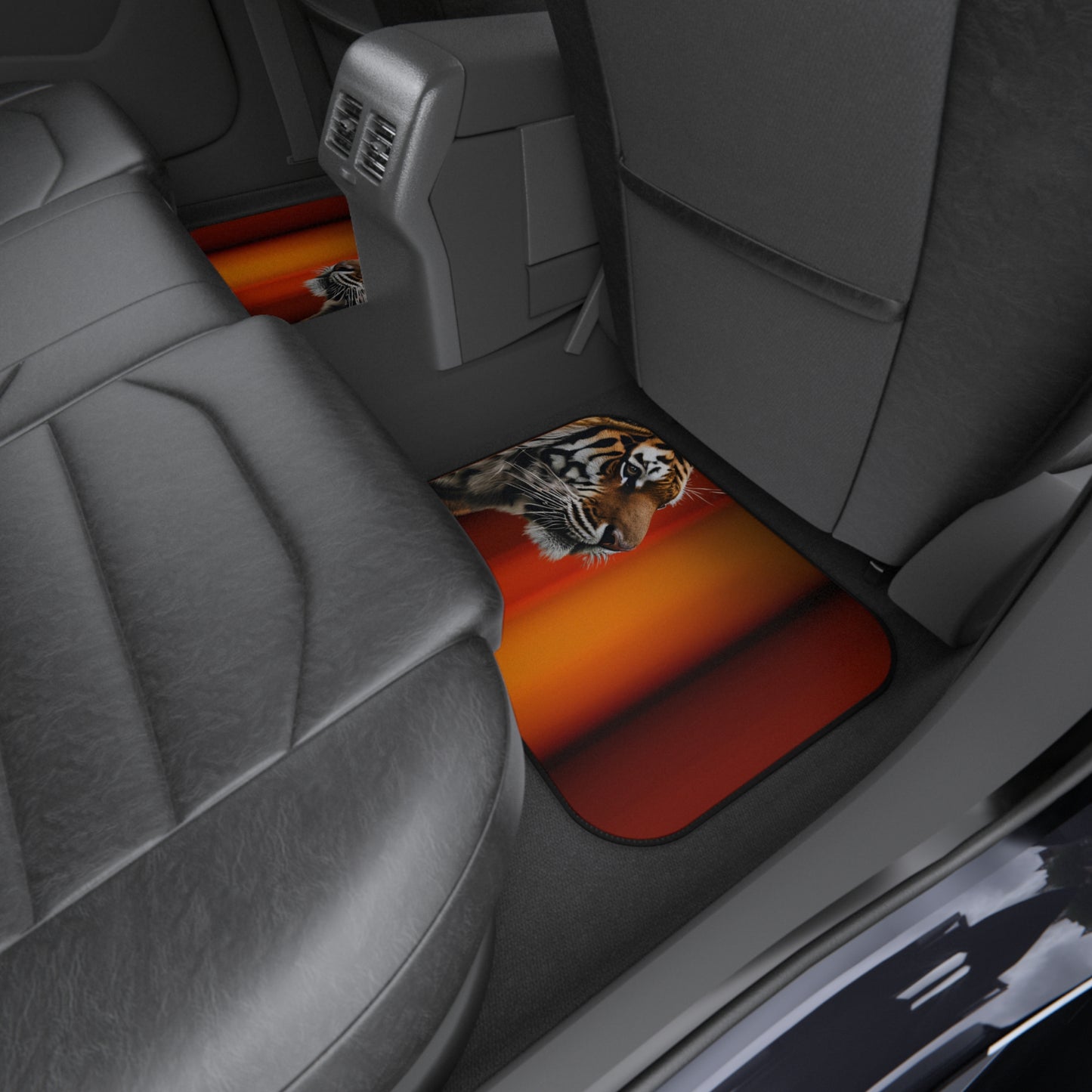 Majestic Tiger Car Mats - Set of 4 | Durable Auto Accessories for Nature Lovers