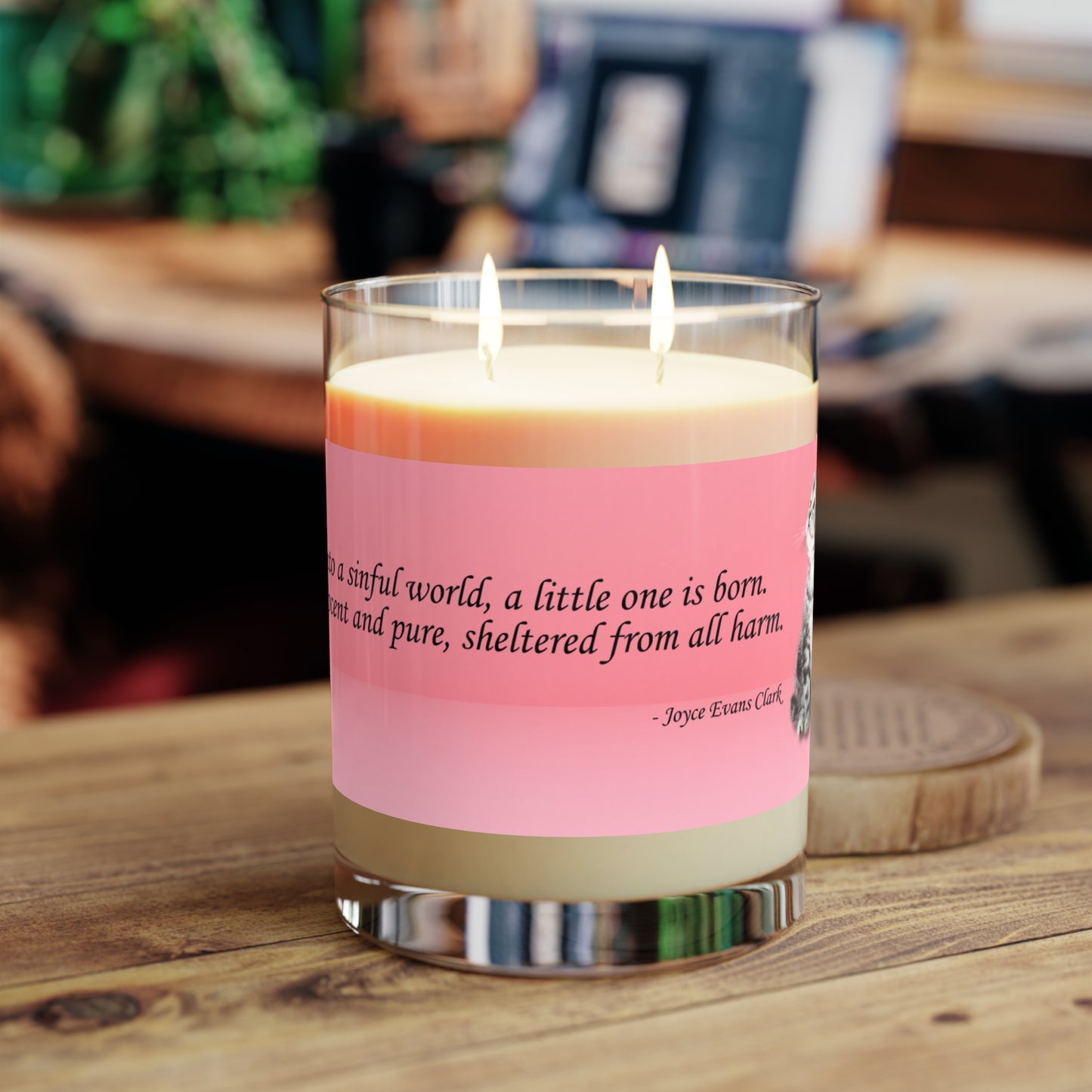 A Little One is Born Scented Candle - Full Glass, 11oz