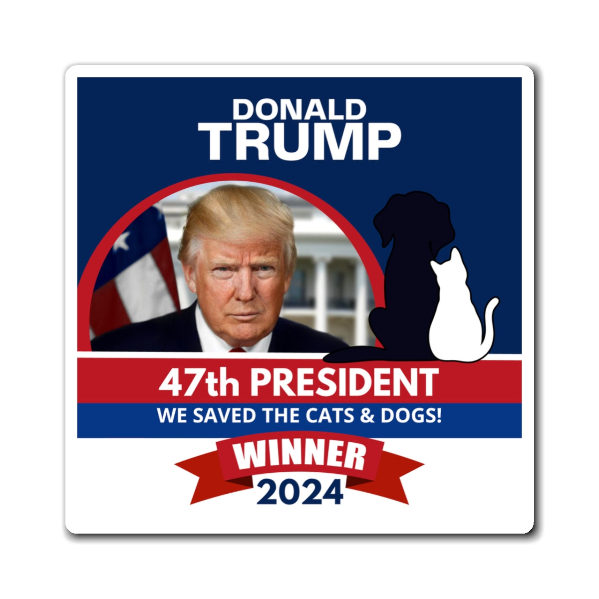 Trump 47th President Magnets