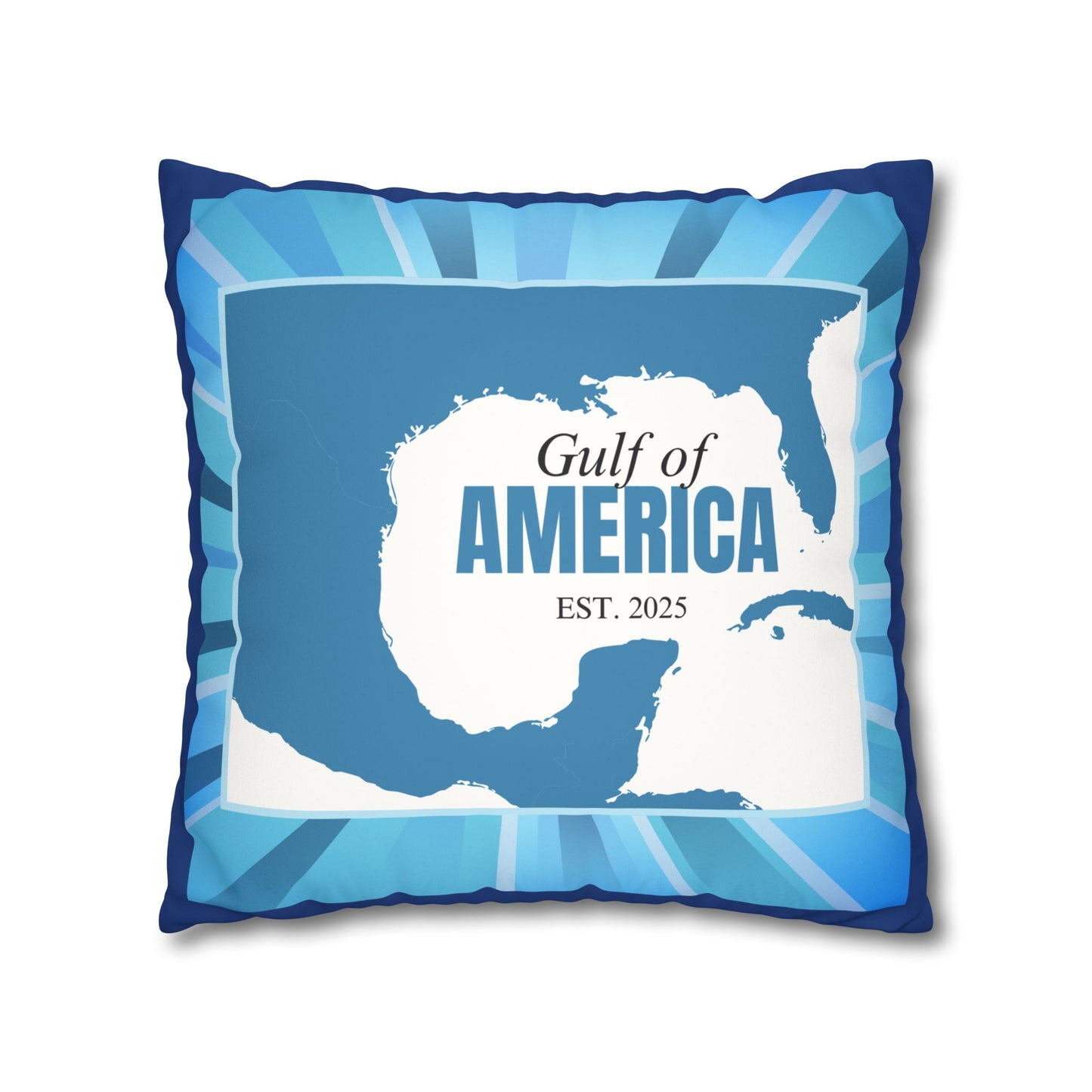 Gulf of America Faux Suede Pillowcase