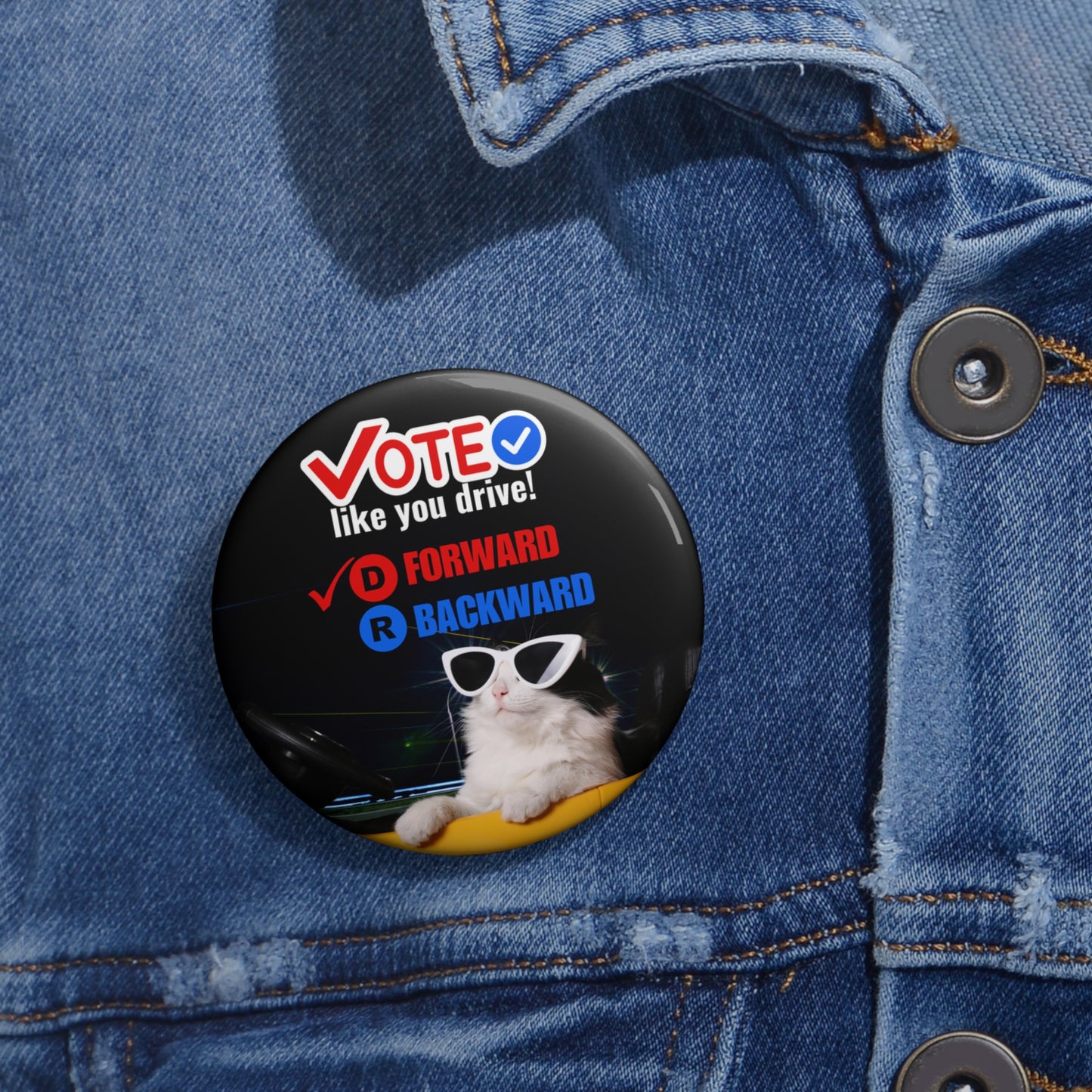 Voting and Driving Pin Buttons