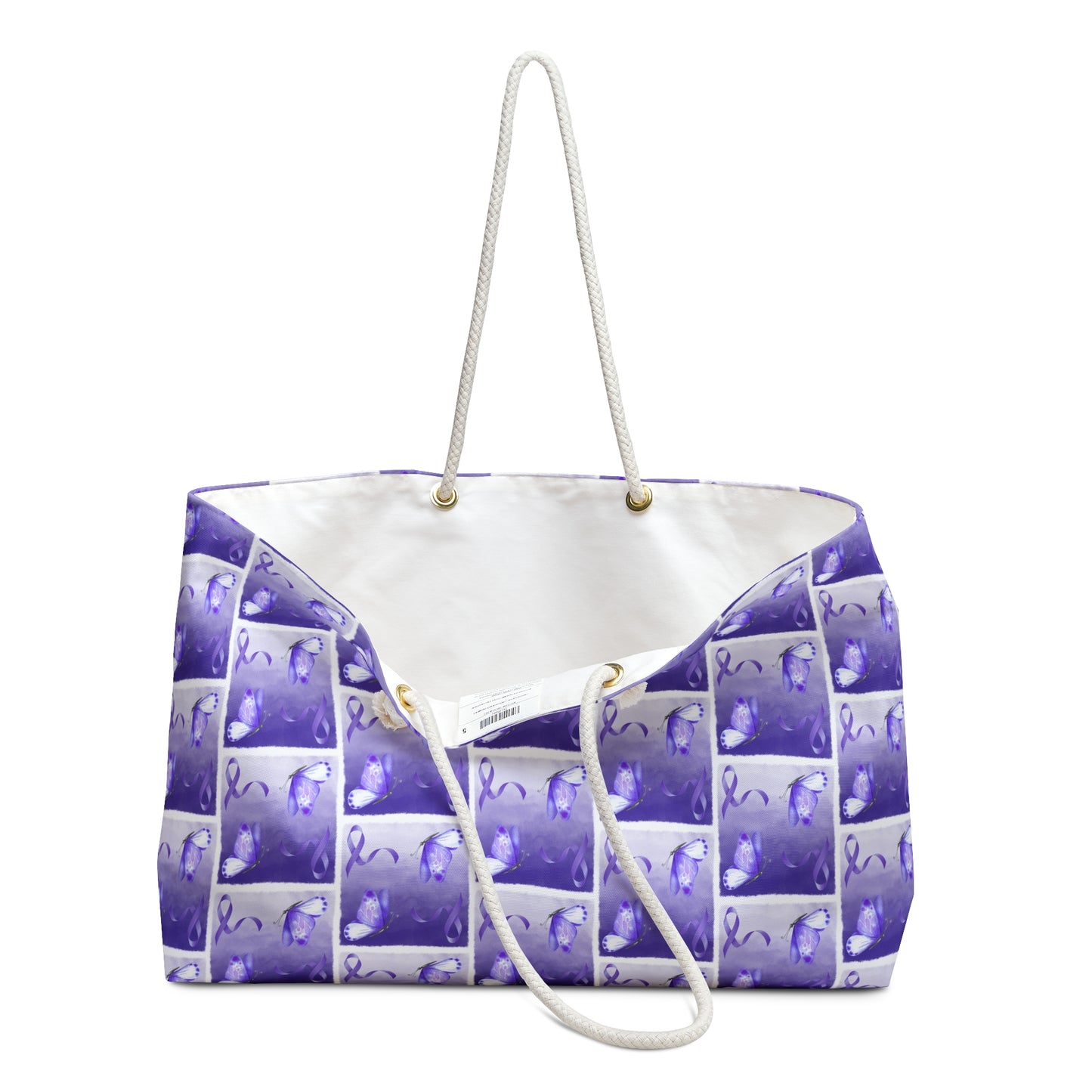 Purple Ribbon Epilepsy Awareness Weekender Bag