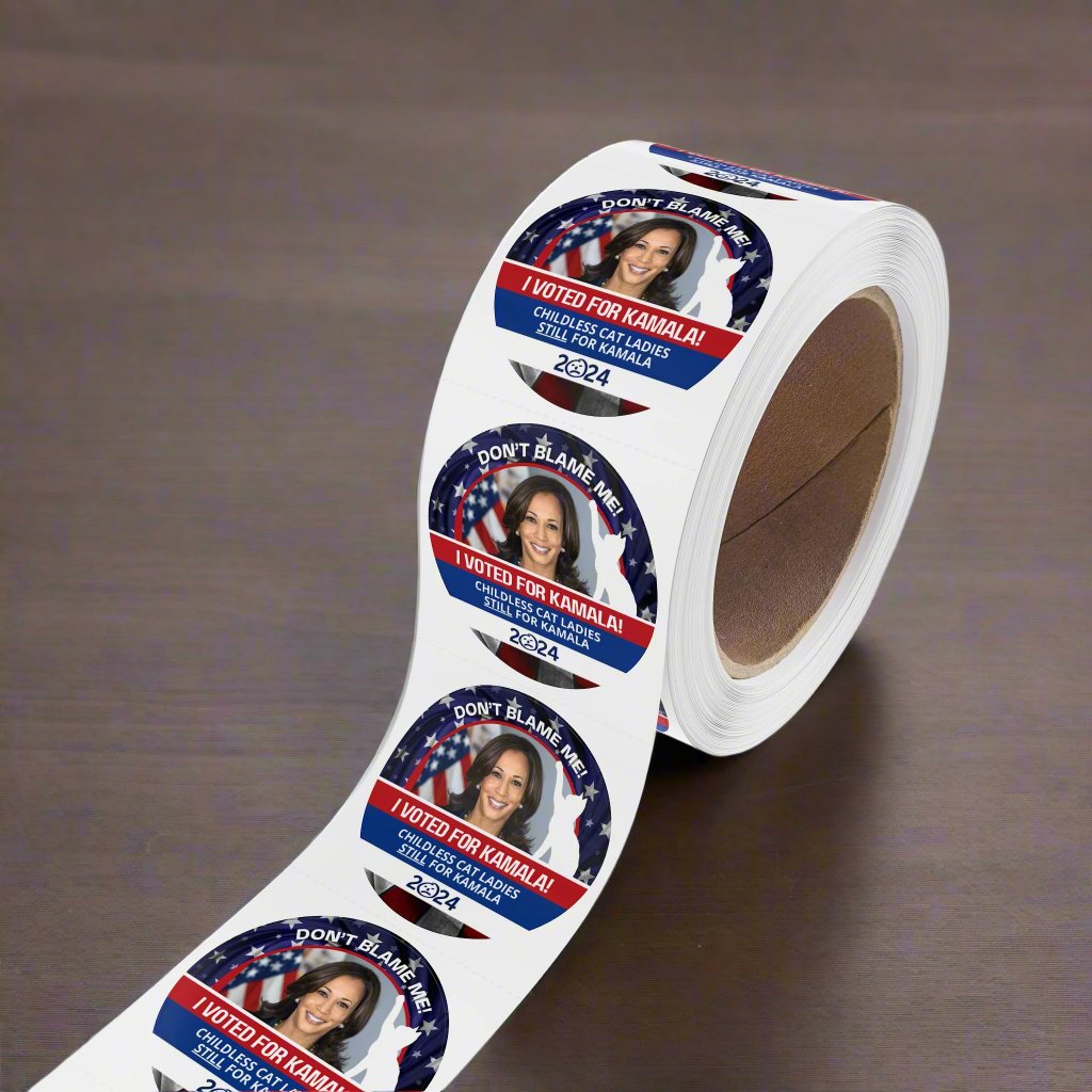 Don't Blame Me - Voted for Kamala Round Sticker Label Rolls