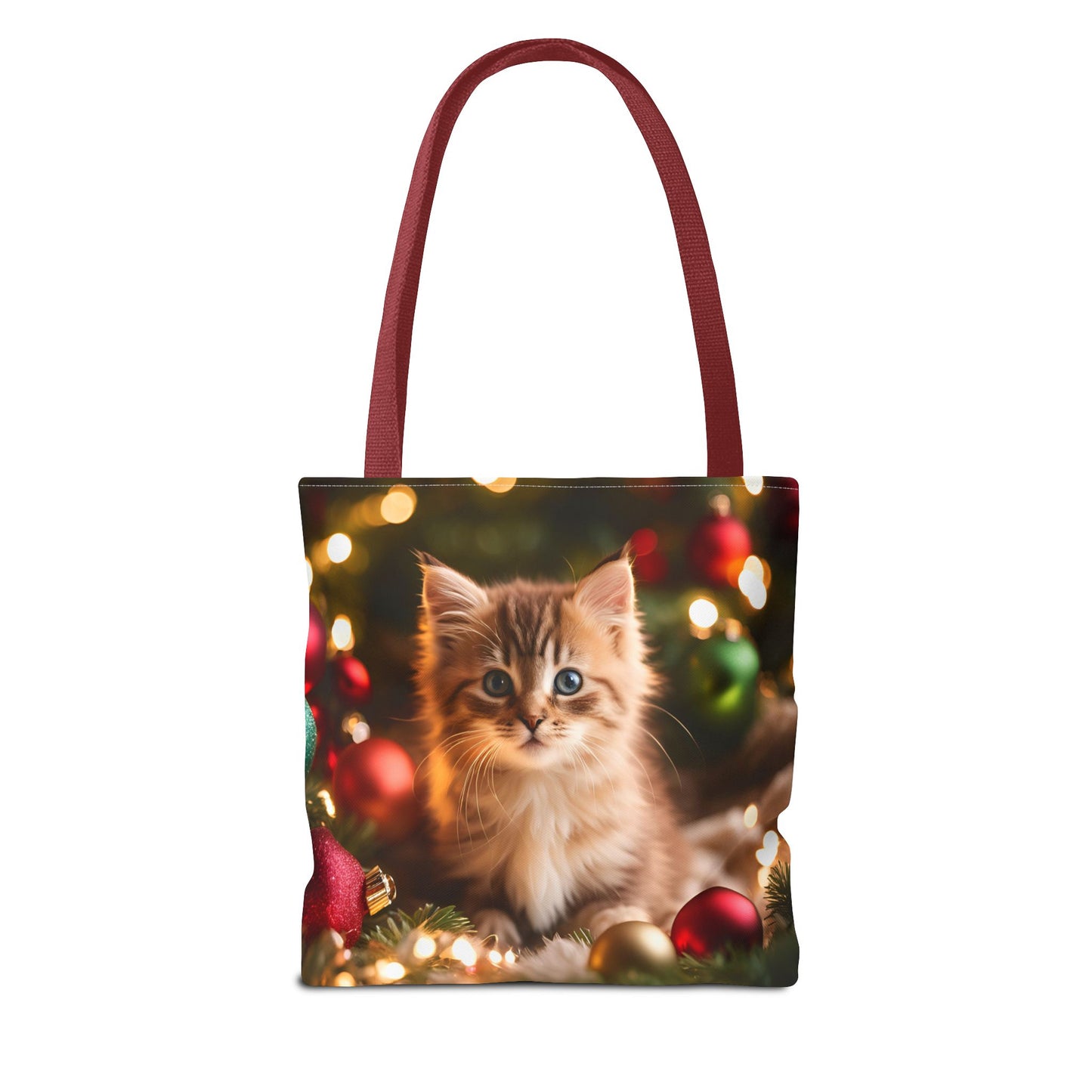 Cute Kitten Christmas Tote Bag