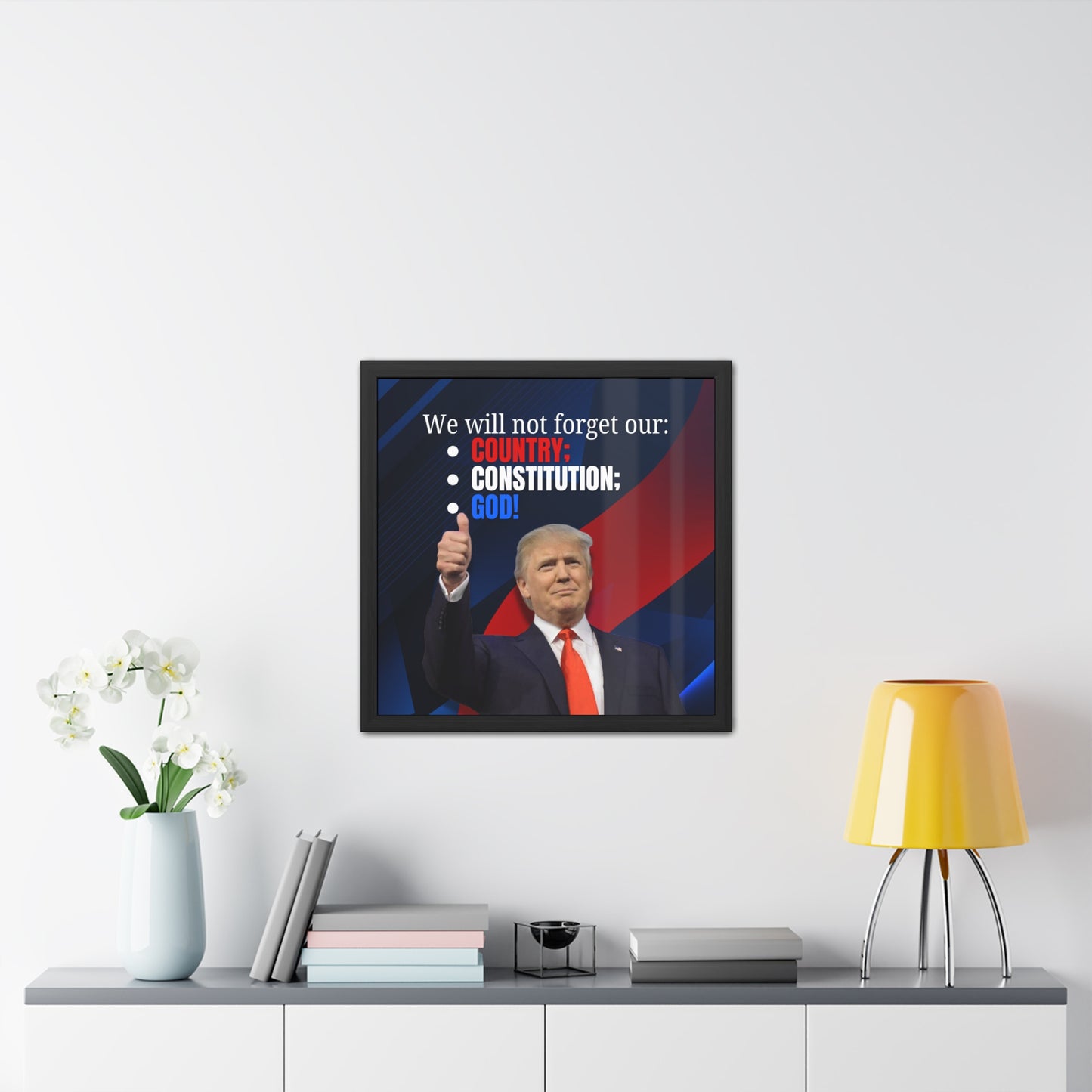 Trump Country Constitution God Framed Posters