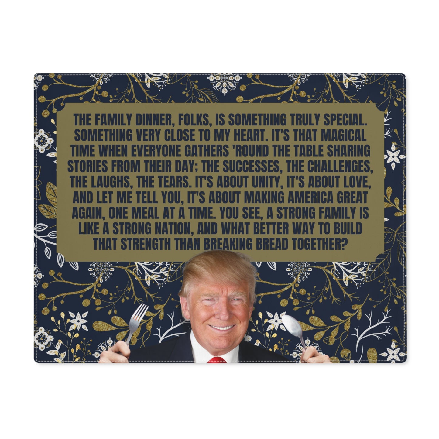 Trump Family Dinner Placemat, 1pc