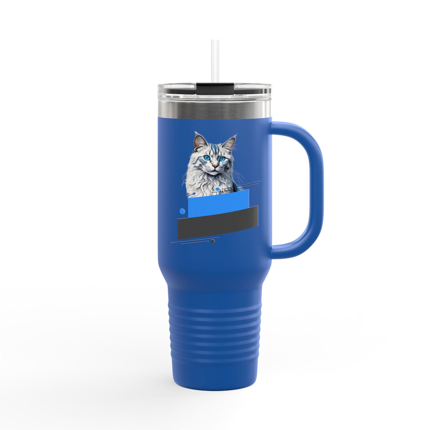 Cat Lover's Insulated Travel Mug, 40oz - Perfect for On-the-Go Coffee & Tea