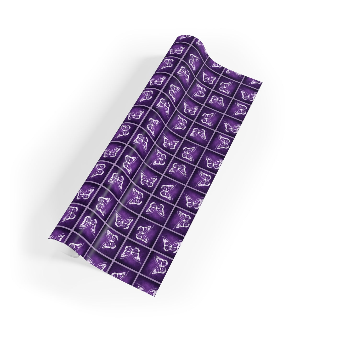 Elegant Purple Butterfly Gift Wrapping Paper Roll - Perfect for All Occasions