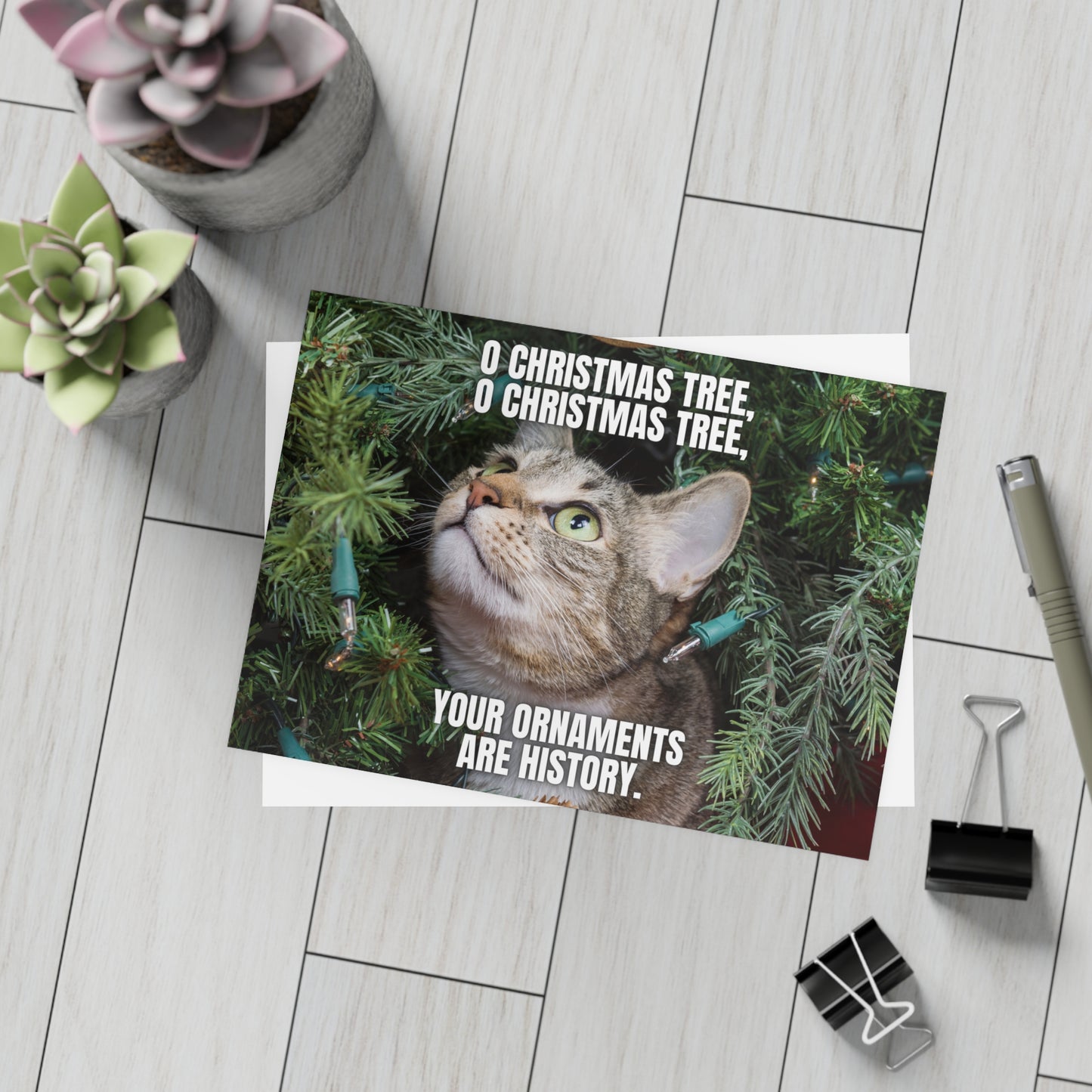 O Christmas Tree Postcard Bundles (envelopes included)