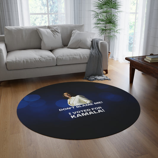 Kamala Harris Round Rug - Political Statement Decor for Home