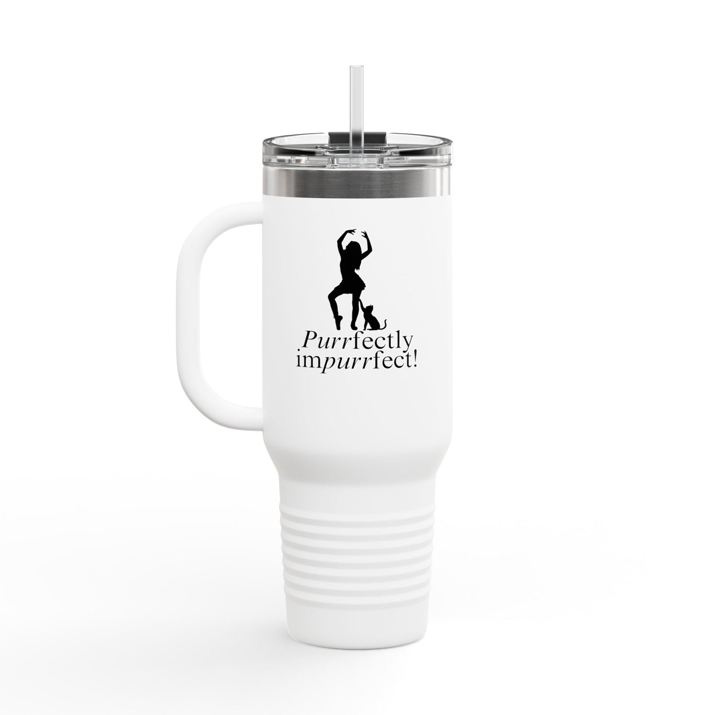 Purrfectly Imperfect Insulated Travel Mug – 40oz for Pet Lovers