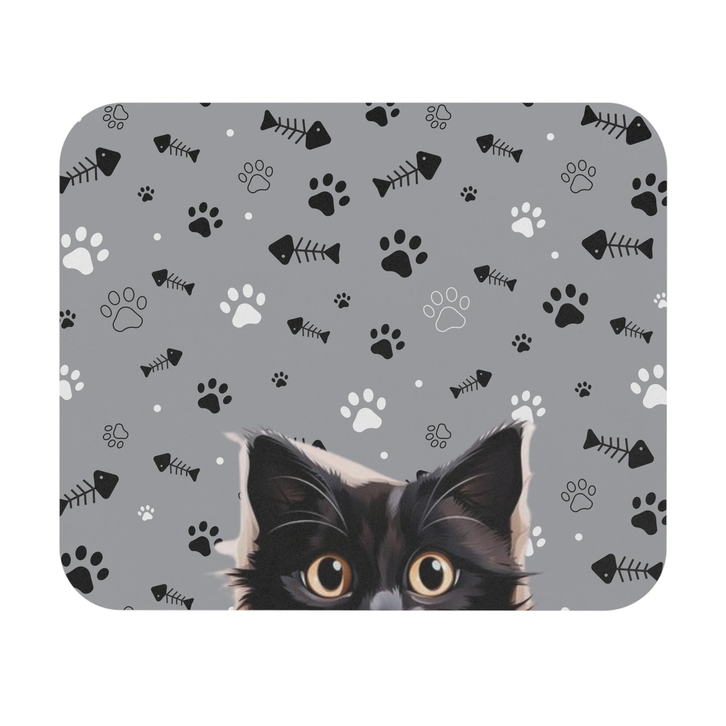 Peeking Kitty Mouse Pad (Rectangle)