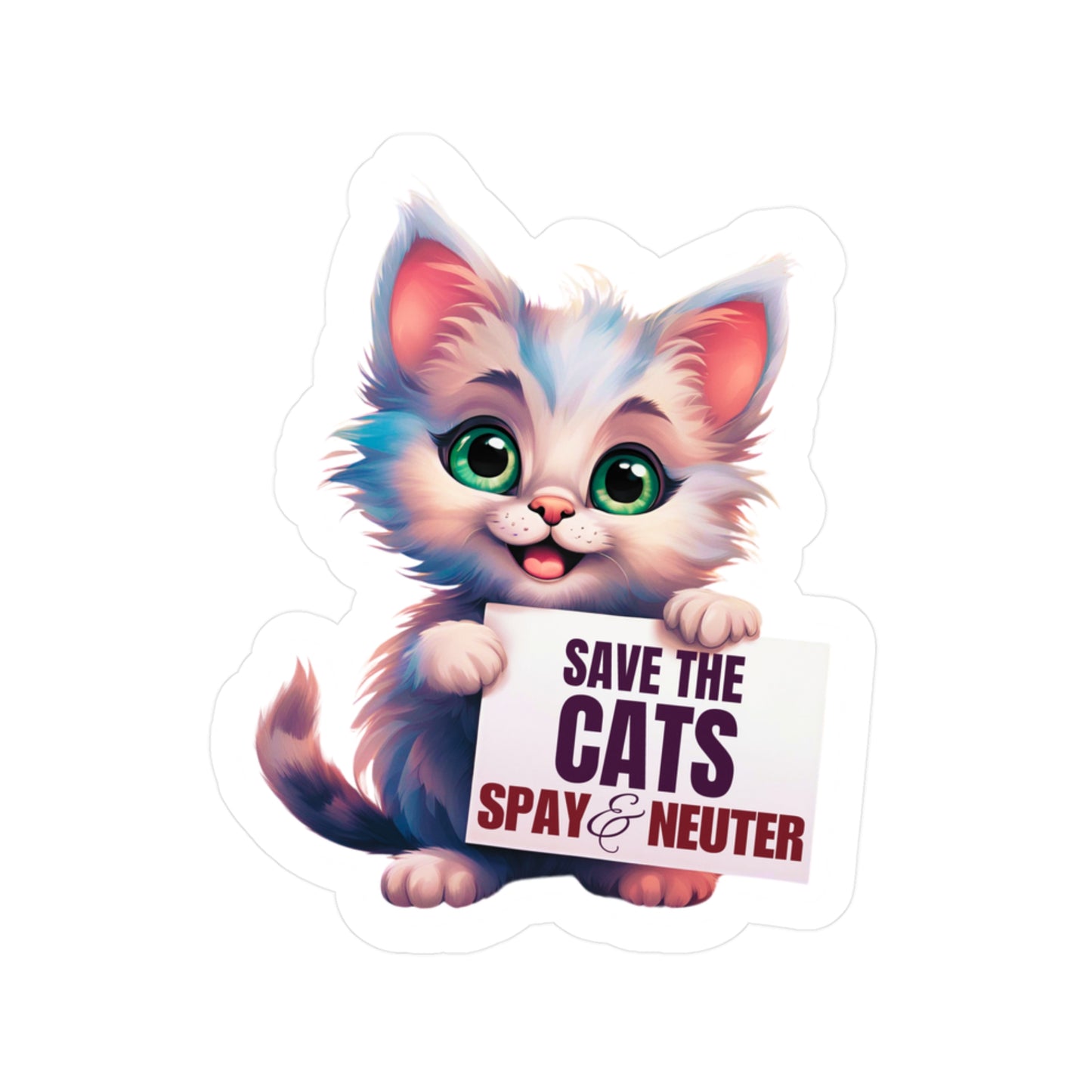 Save the Cats Kiss-Cut Vinyl Decals