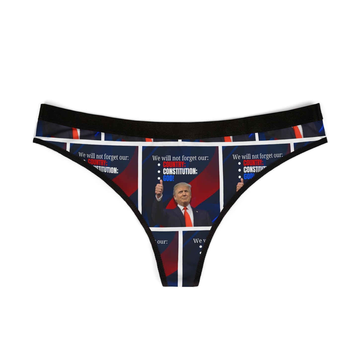 Trump Country Constitution God Women's Thongs