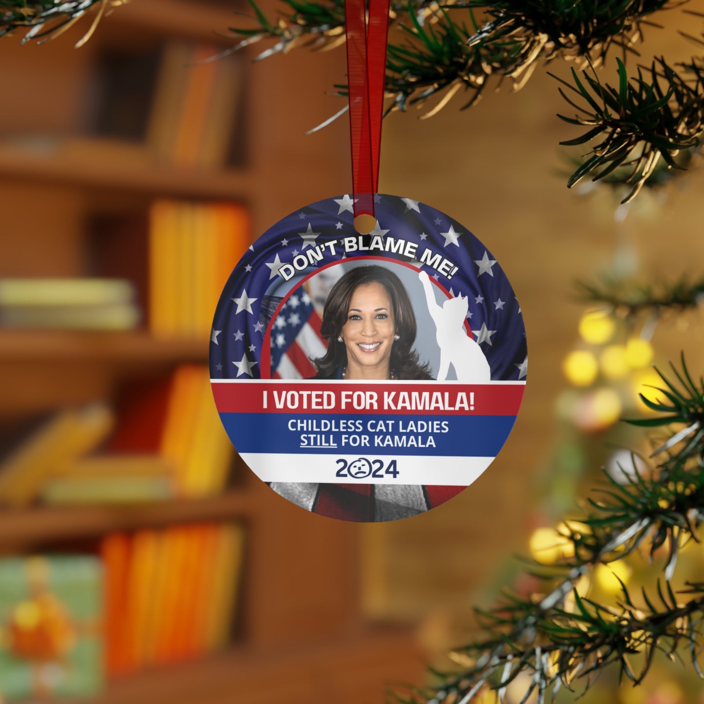 Don't Blame Me - Voted for Kamala Metal Ornaments