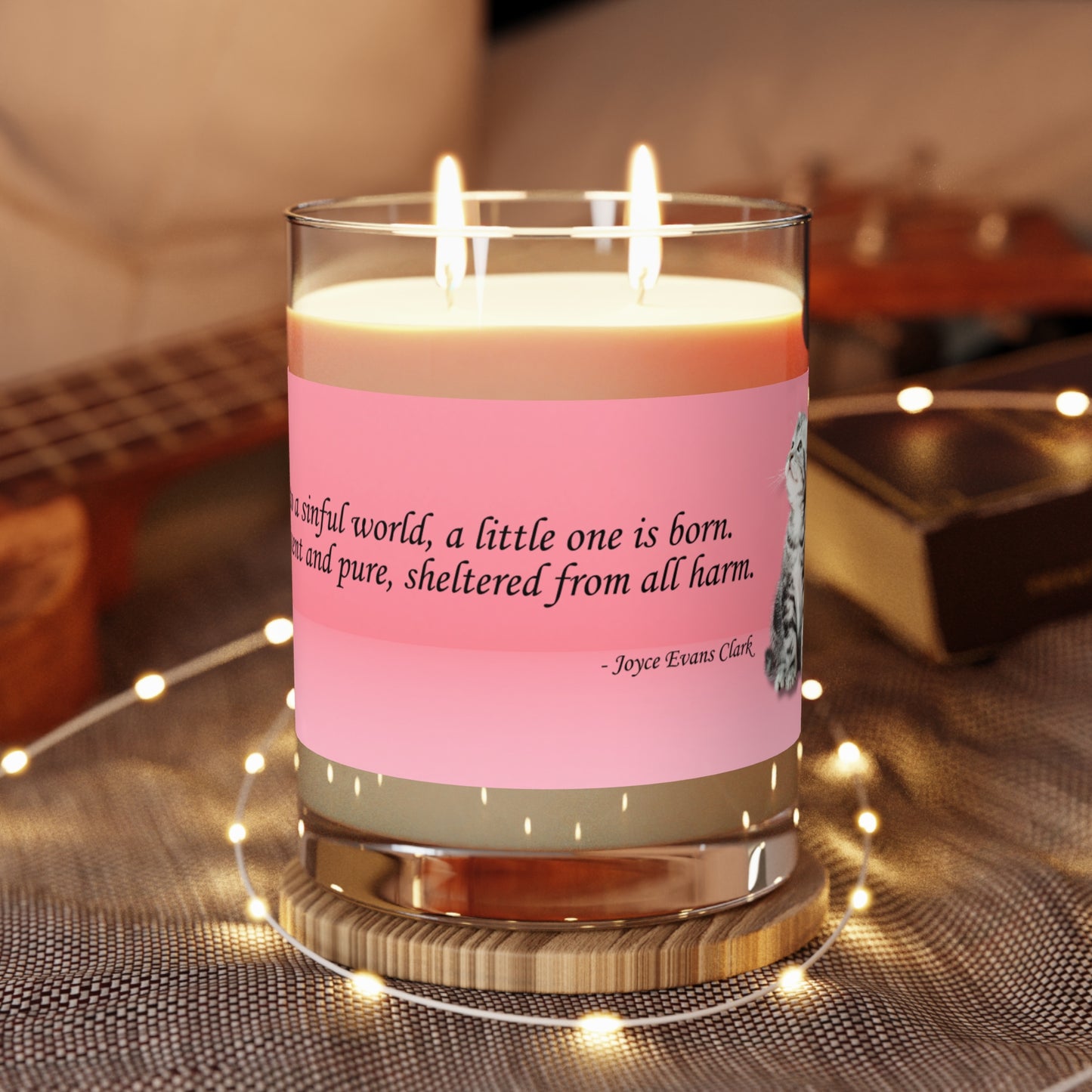 A Little One is Born Scented Candle - Full Glass, 11oz