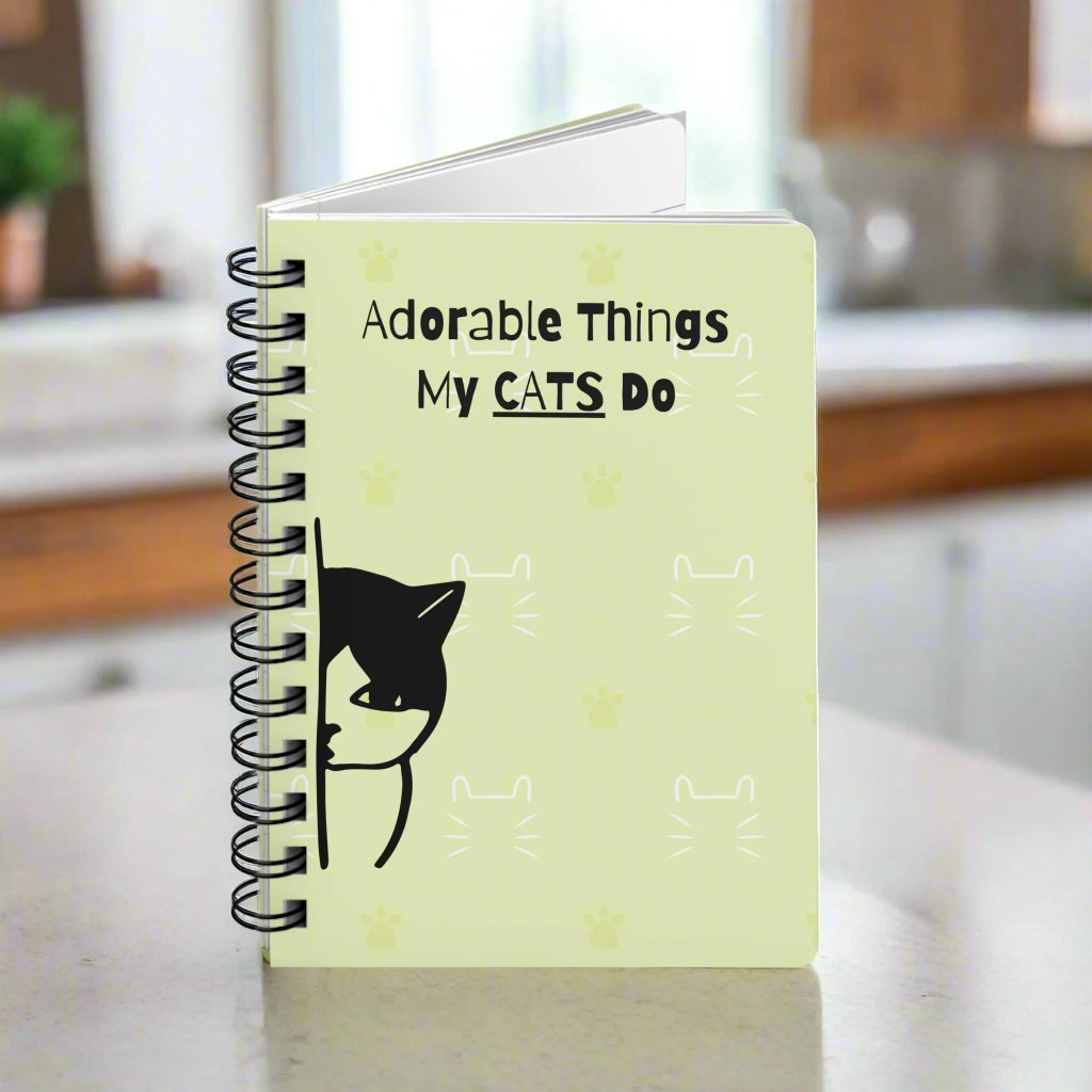 Adorable Things My Cats Do Spiral Bound Journal