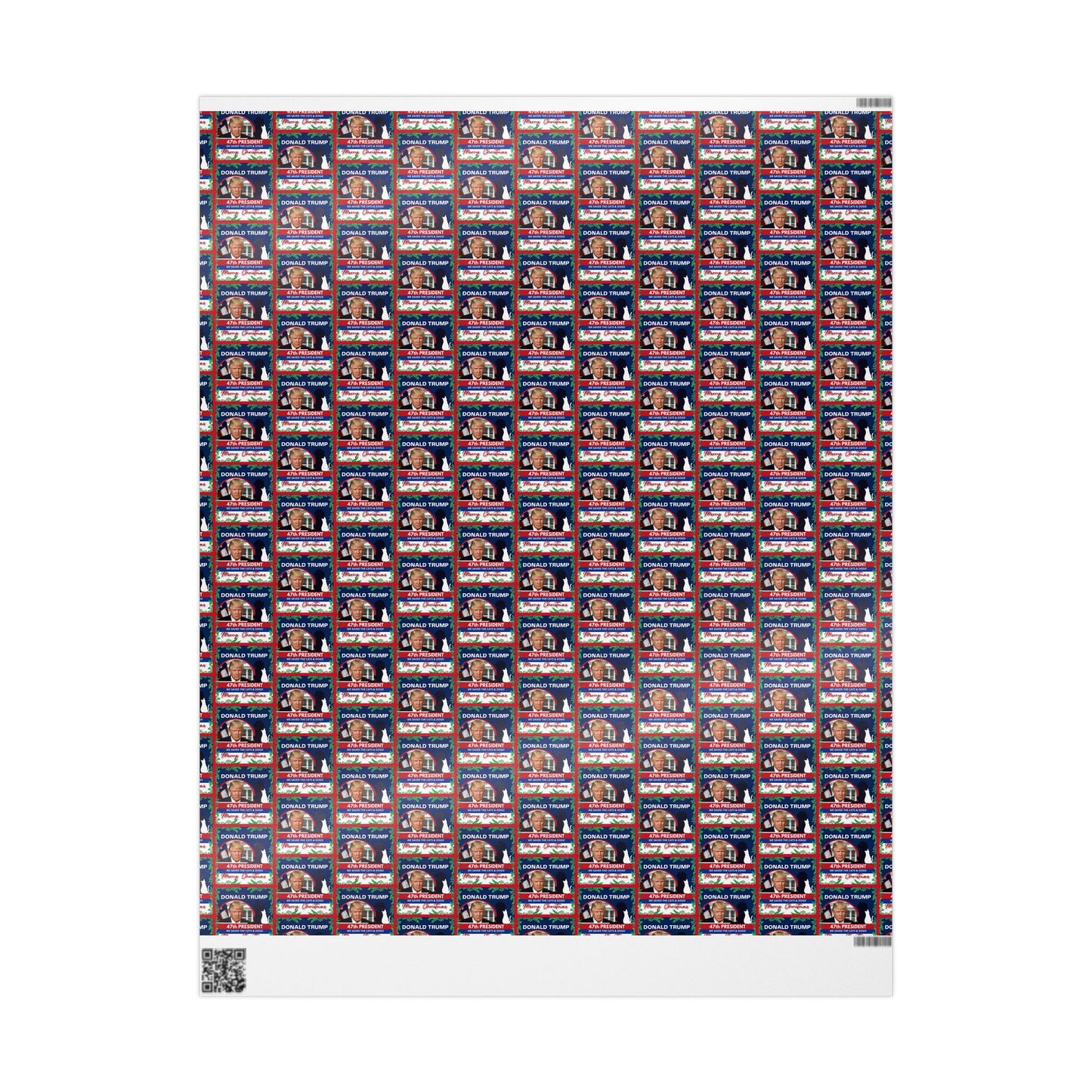 Donald Trump 47th President Christmas Wrapping Papers