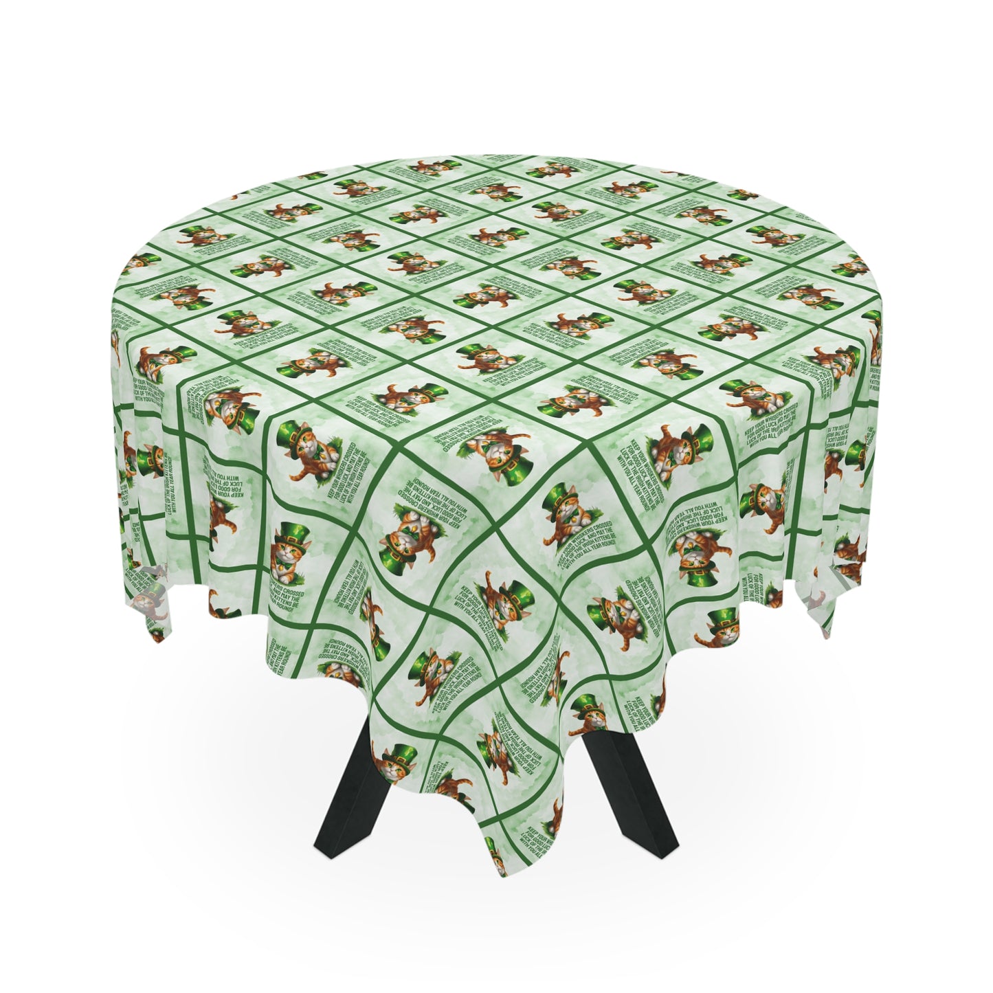 Irish Kitten Wish Tablecloth