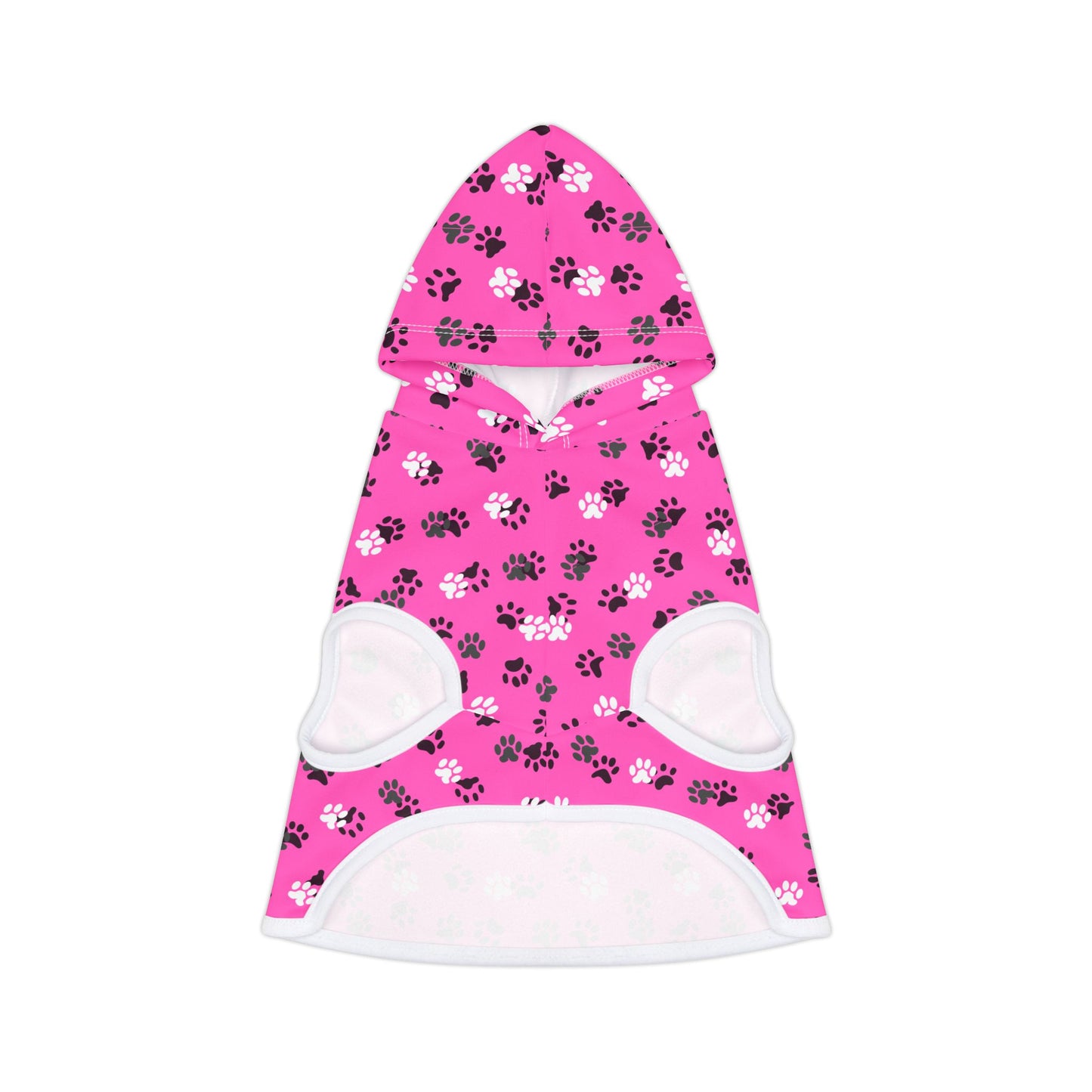 Pink Paw Prints Pet Hoodie