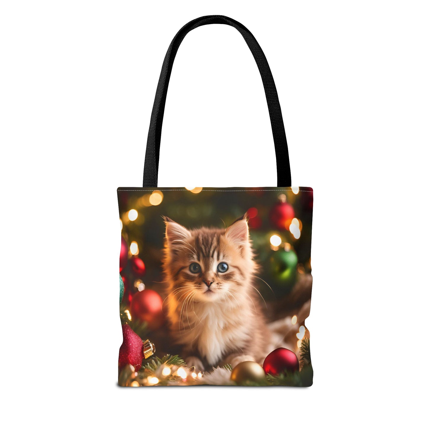 Cute Kitten Christmas Tote Bag